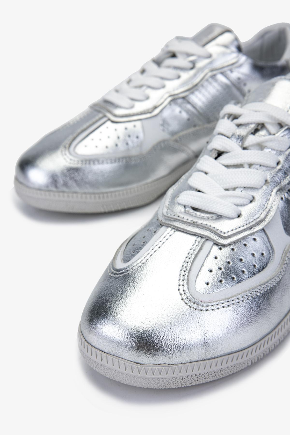 Valmenti Kadın Hakiki Deri Gri Sneakers & Spor Ayakkabı