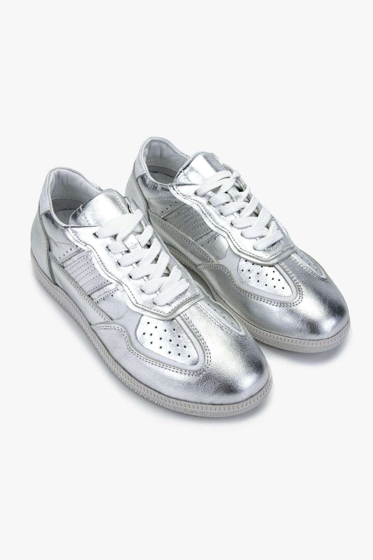 Valmenti Kadın Hakiki Deri Gri Sneakers & Spor Ayakkabı