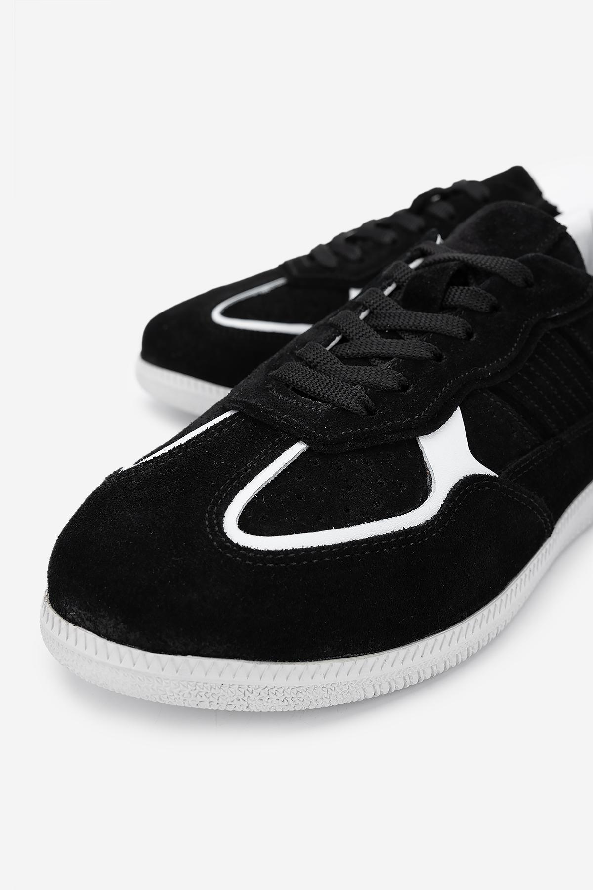 Valmenti Kadın Hakiki Deri Siyah Sneakers & Spor Ayakkabı