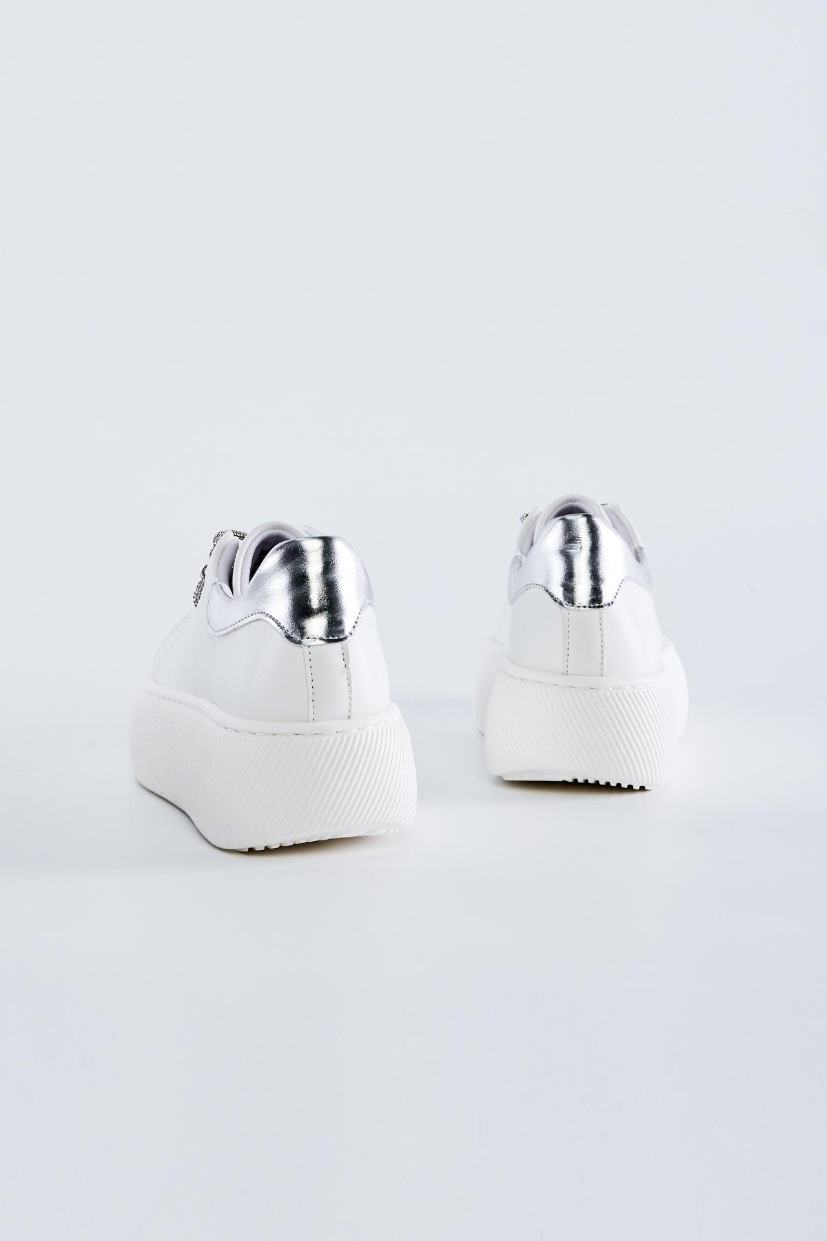 Valmenti Kadın Suni Deri Beyaz Sneakers & Spor Ayakkabı