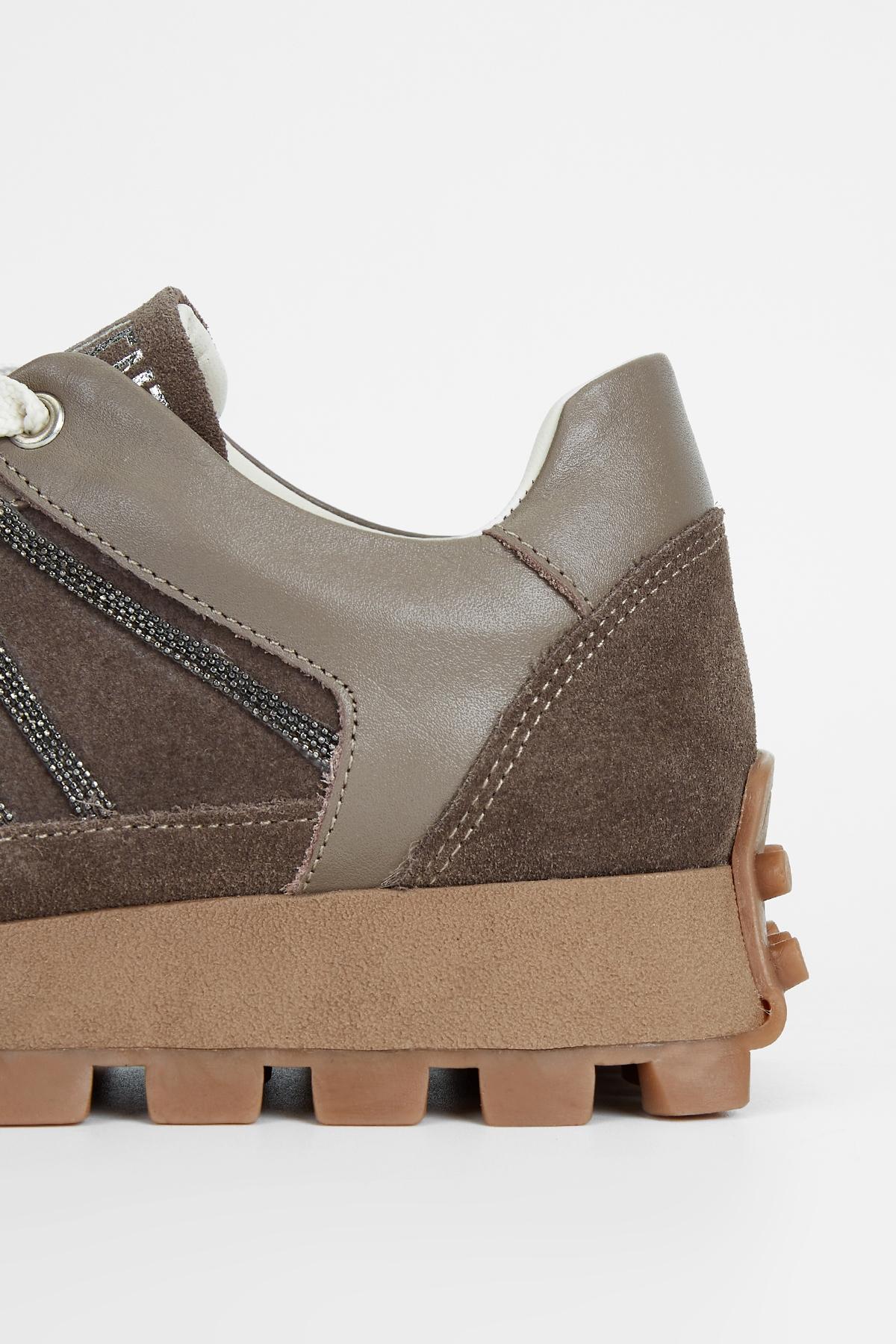 Valmenti Kadın Hakiki Deri Vizon Süet Sneakers & Spor Ayakkabı