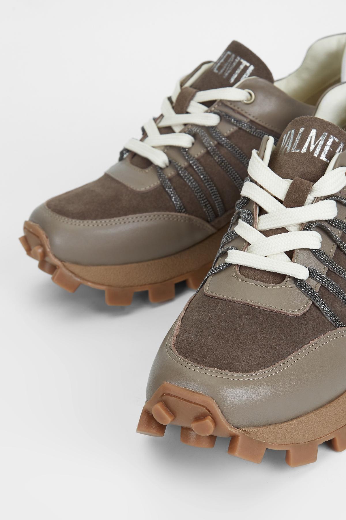 Valmenti Kadın Hakiki Deri Vizon Süet Sneakers & Spor Ayakkabı