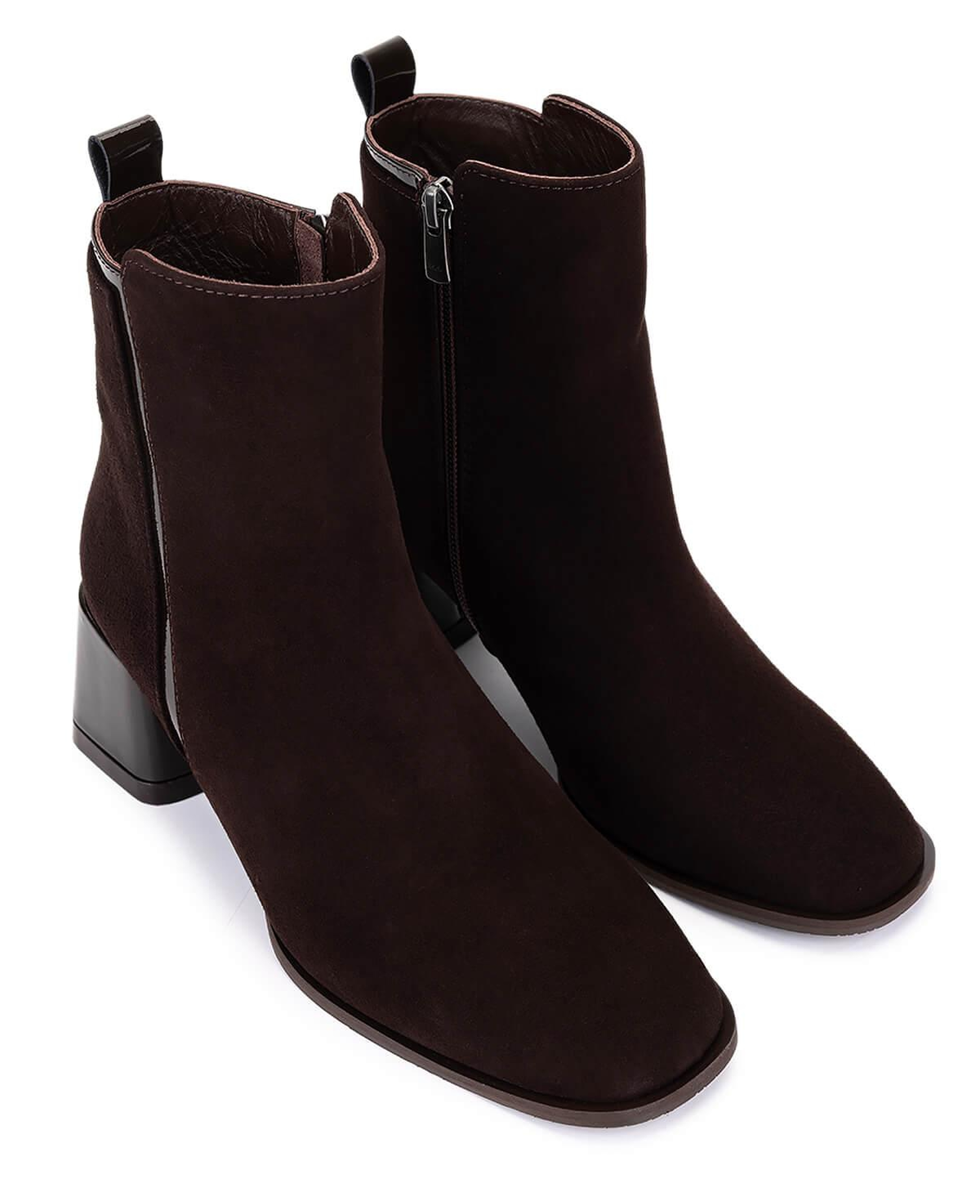 Tamer Tanca Kadın Hakiki Deri Kahverengi Süet Topuklu Bot