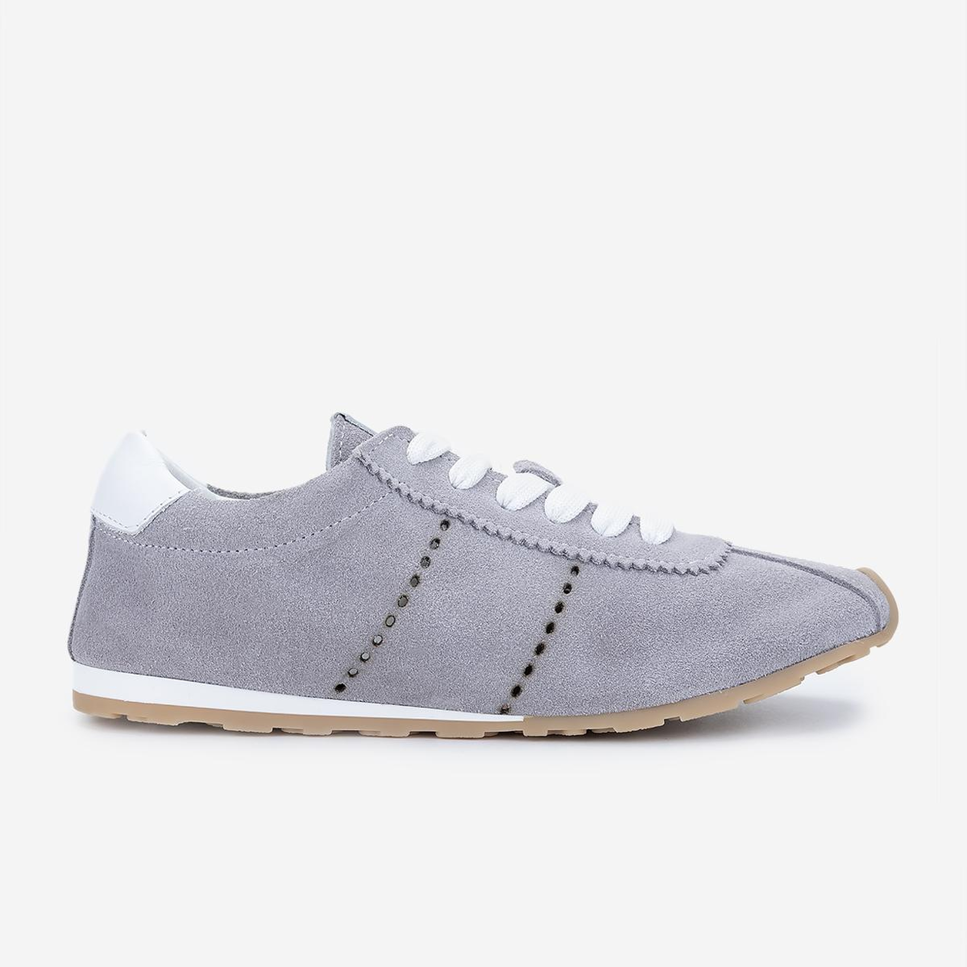 Valmenti Kadın Hakiki Deri Gri Sneakers & Spor Ayakkabı