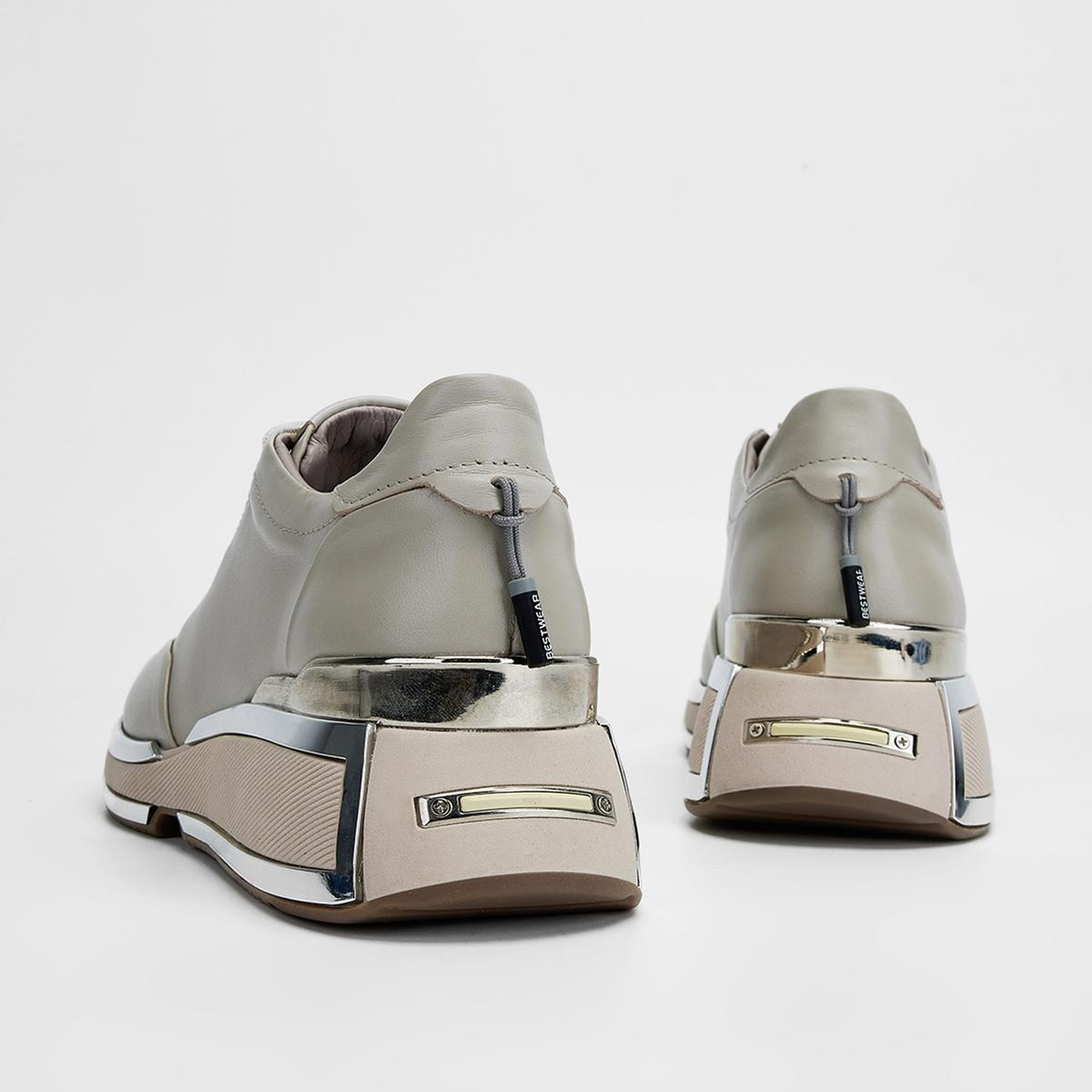 Valmenti Kadın Hakiki Deri Vizon Sneakers & Spor Ayakkabı