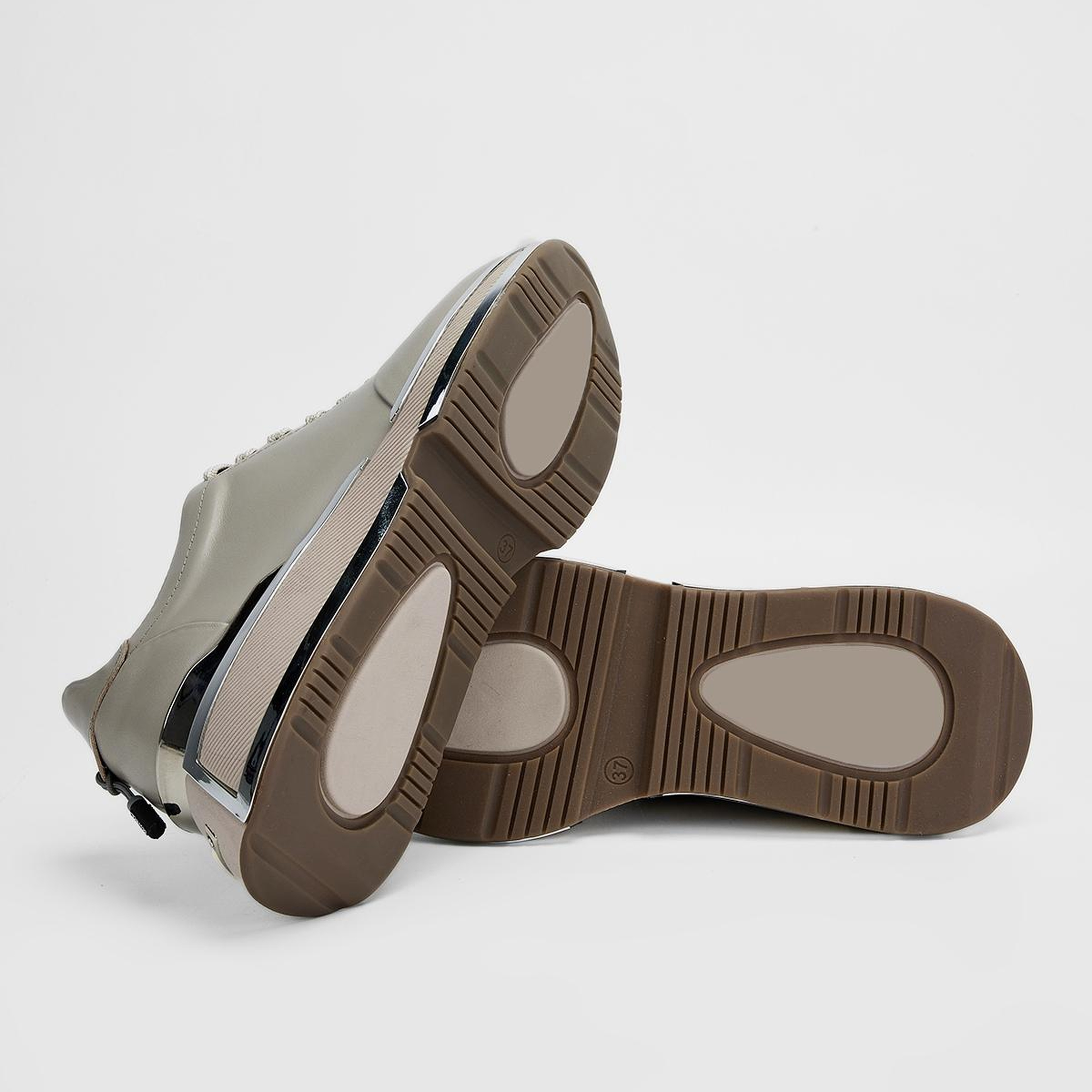 Valmenti Kadın Hakiki Deri Vizon Sneakers & Spor Ayakkabı