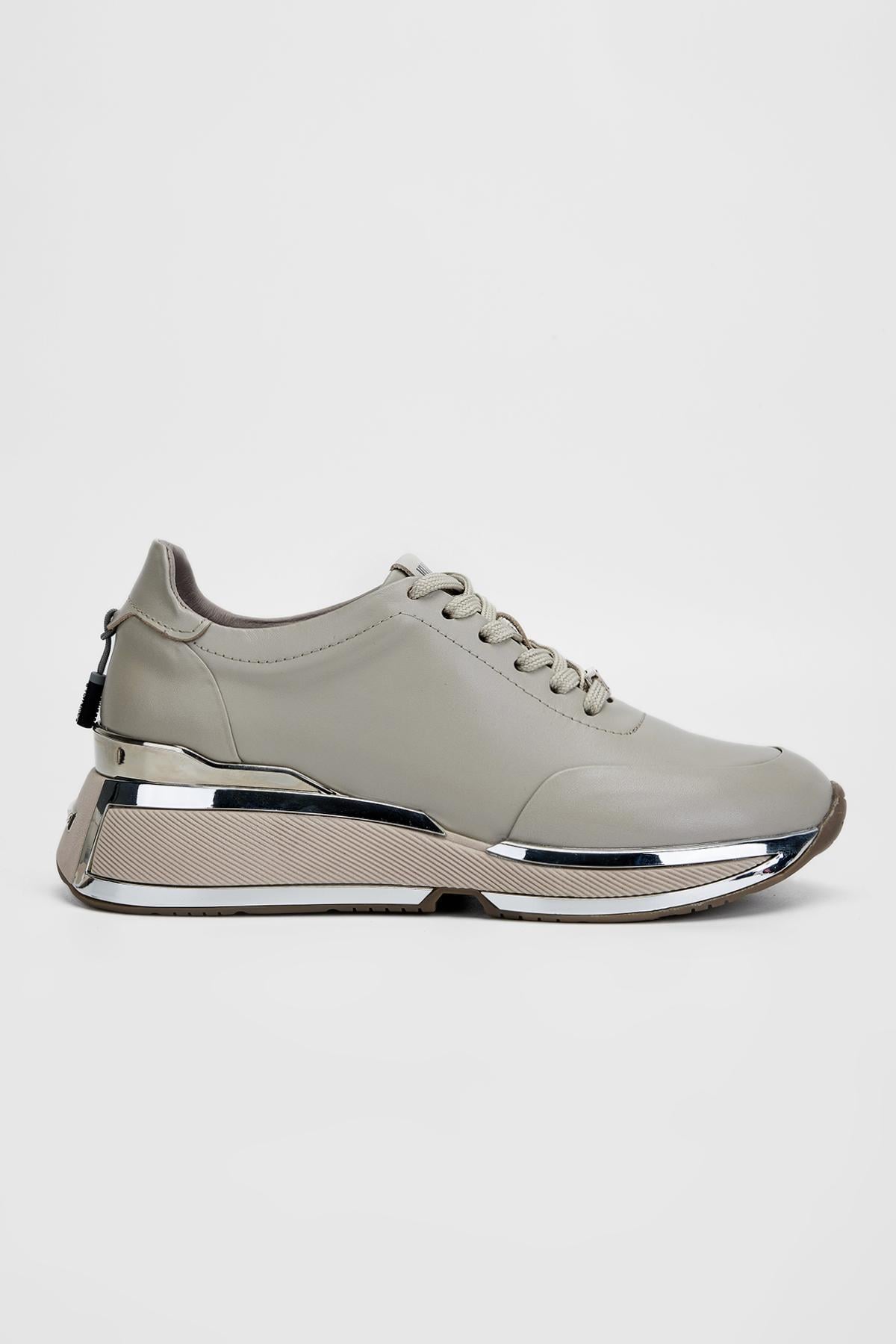 Valmenti Kadın Hakiki Deri Vizon Sneakers & Spor Ayakkabı