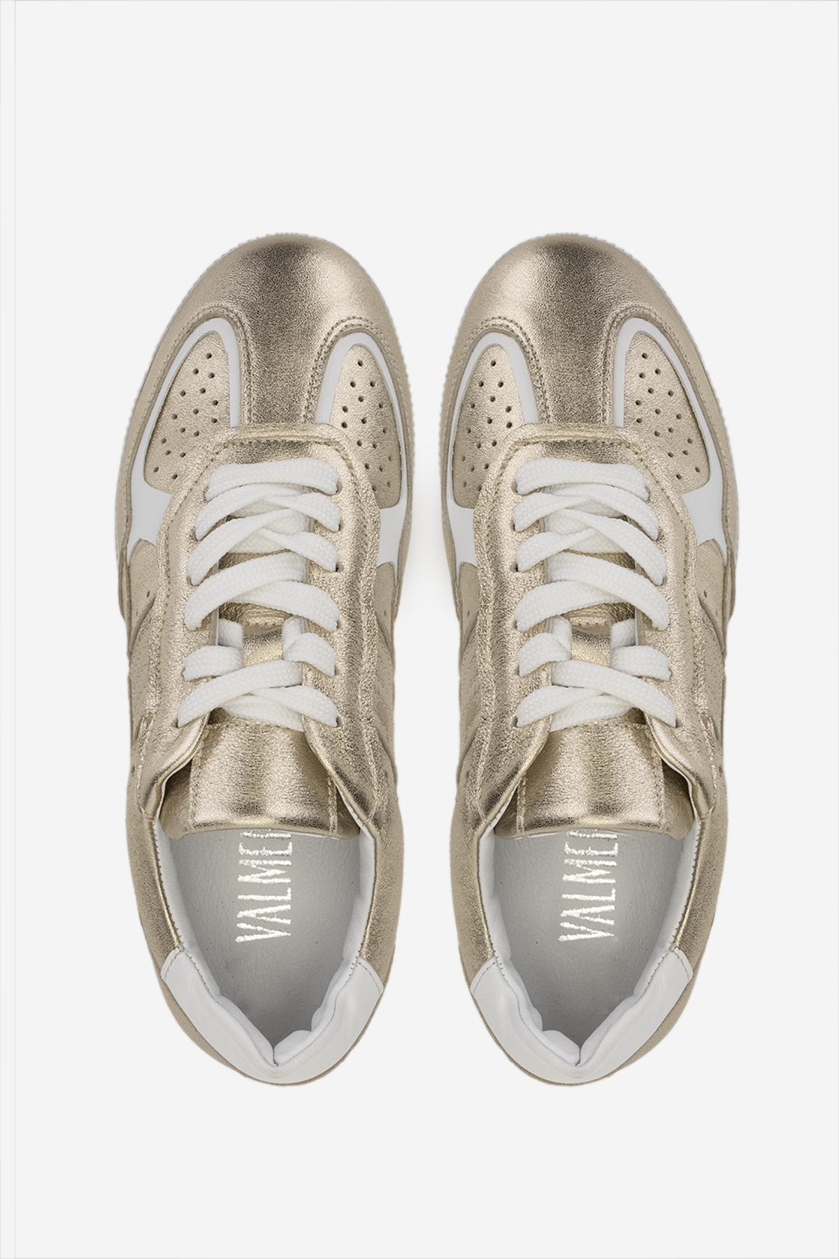 Valmenti Kadın Hakiki Deri Gold Sneakers & Spor Ayakkabı