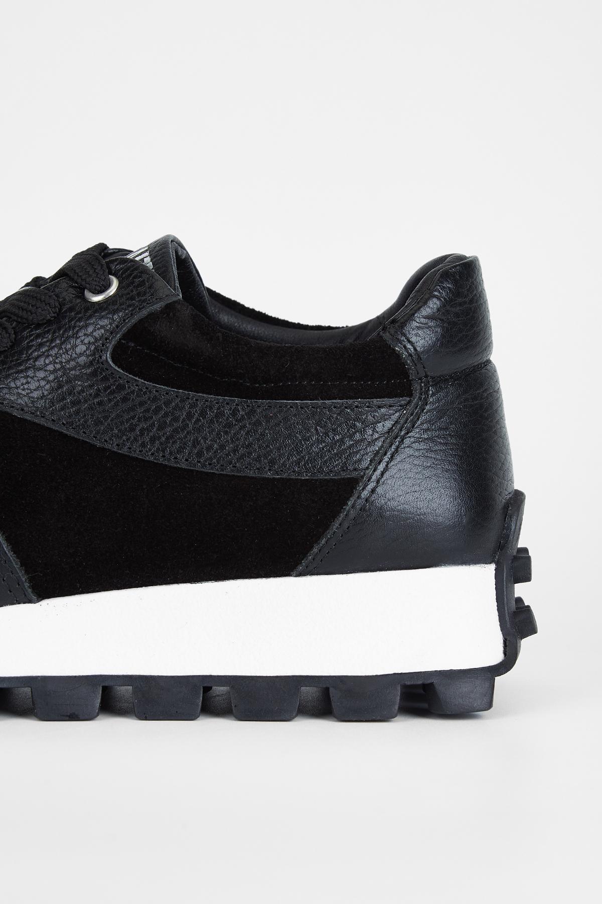 Valmenti Kadın Hakiki Deri Siyah Sneakers & Spor Ayakkabı