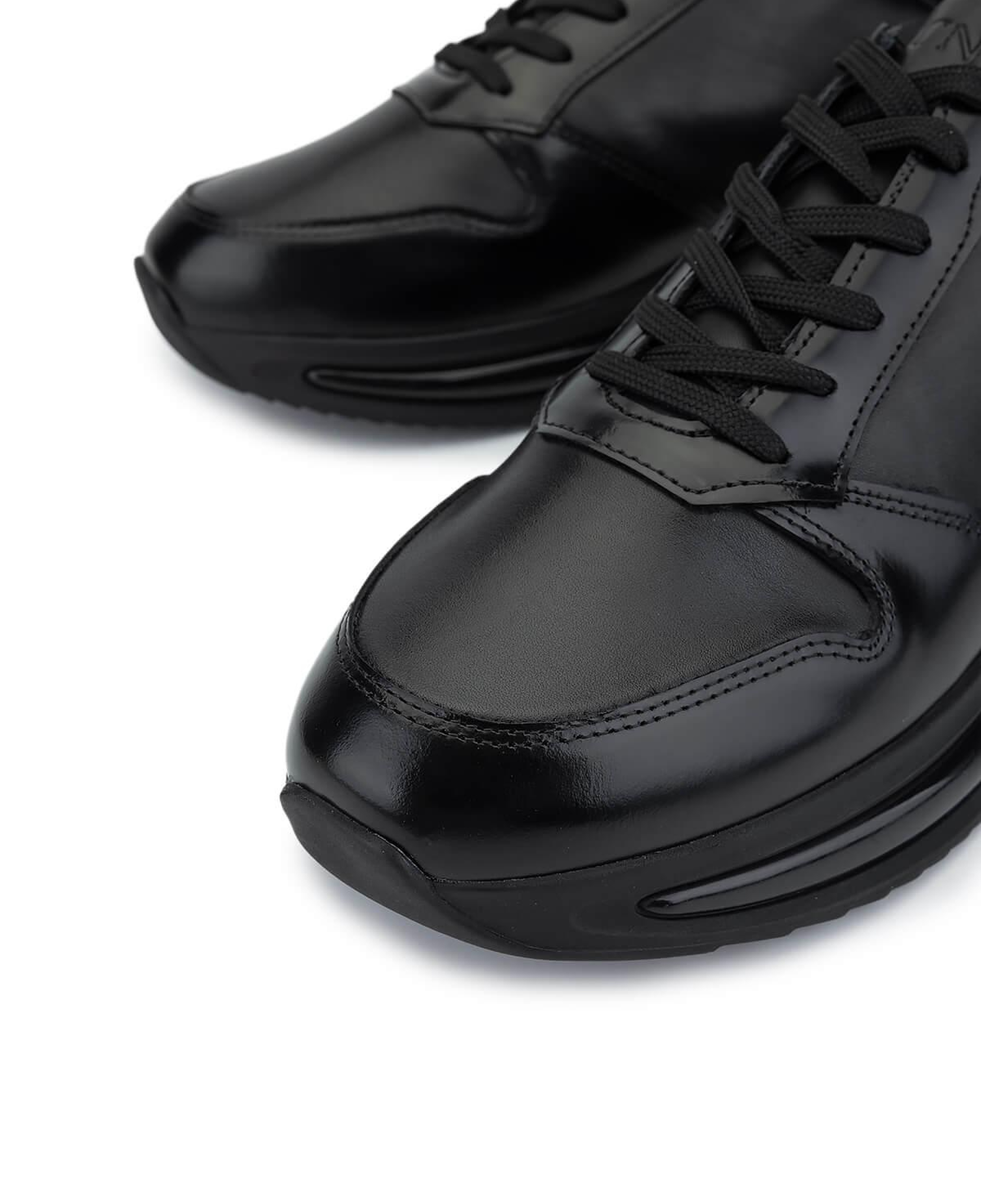 Tamer Tanca Erkek Hakiki Deri Siyah Sneakers & Spor Ayakkabı