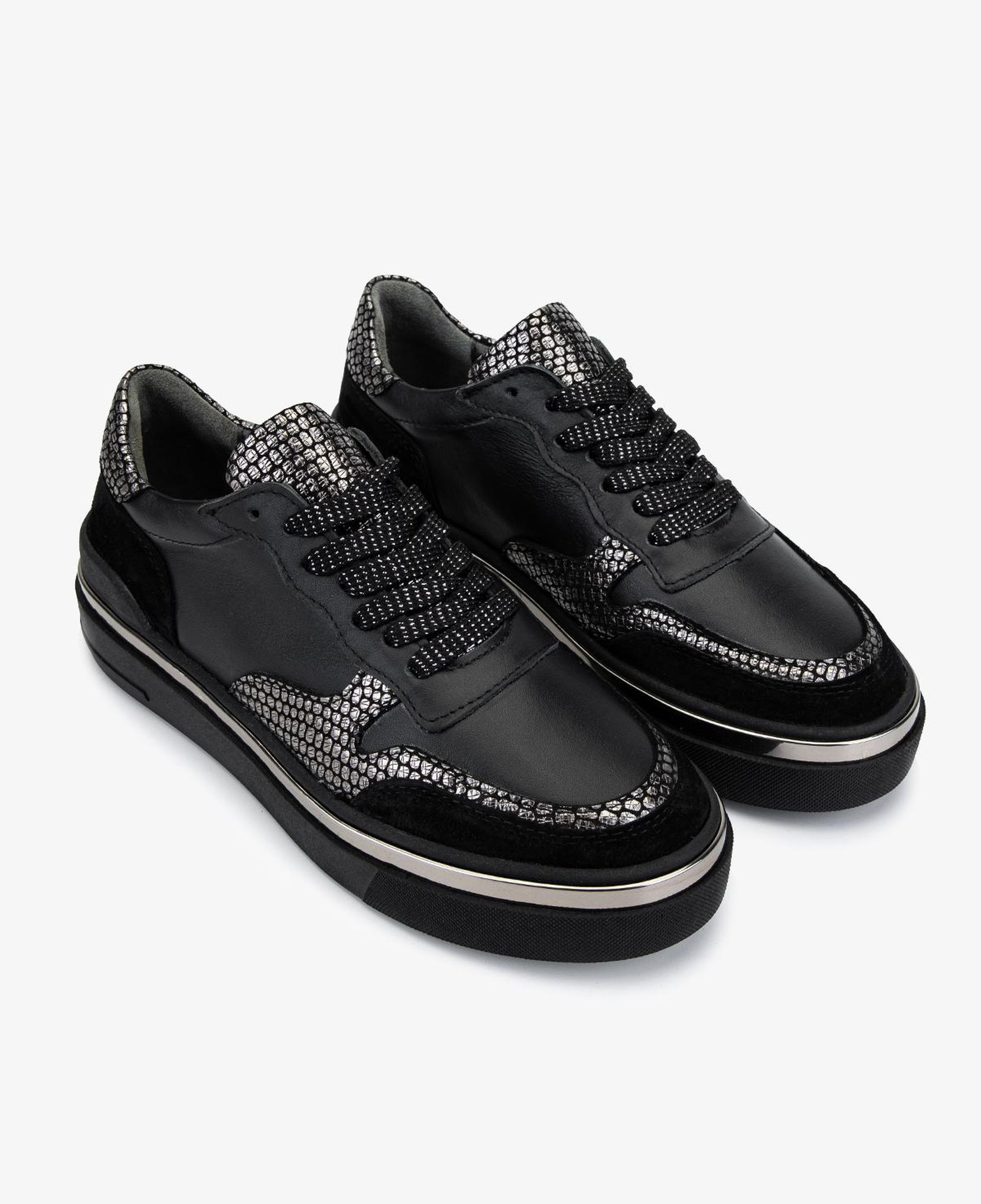 Valmenti Kadın Hakiki Deri Siyah Sneakers & Spor Ayakkabı