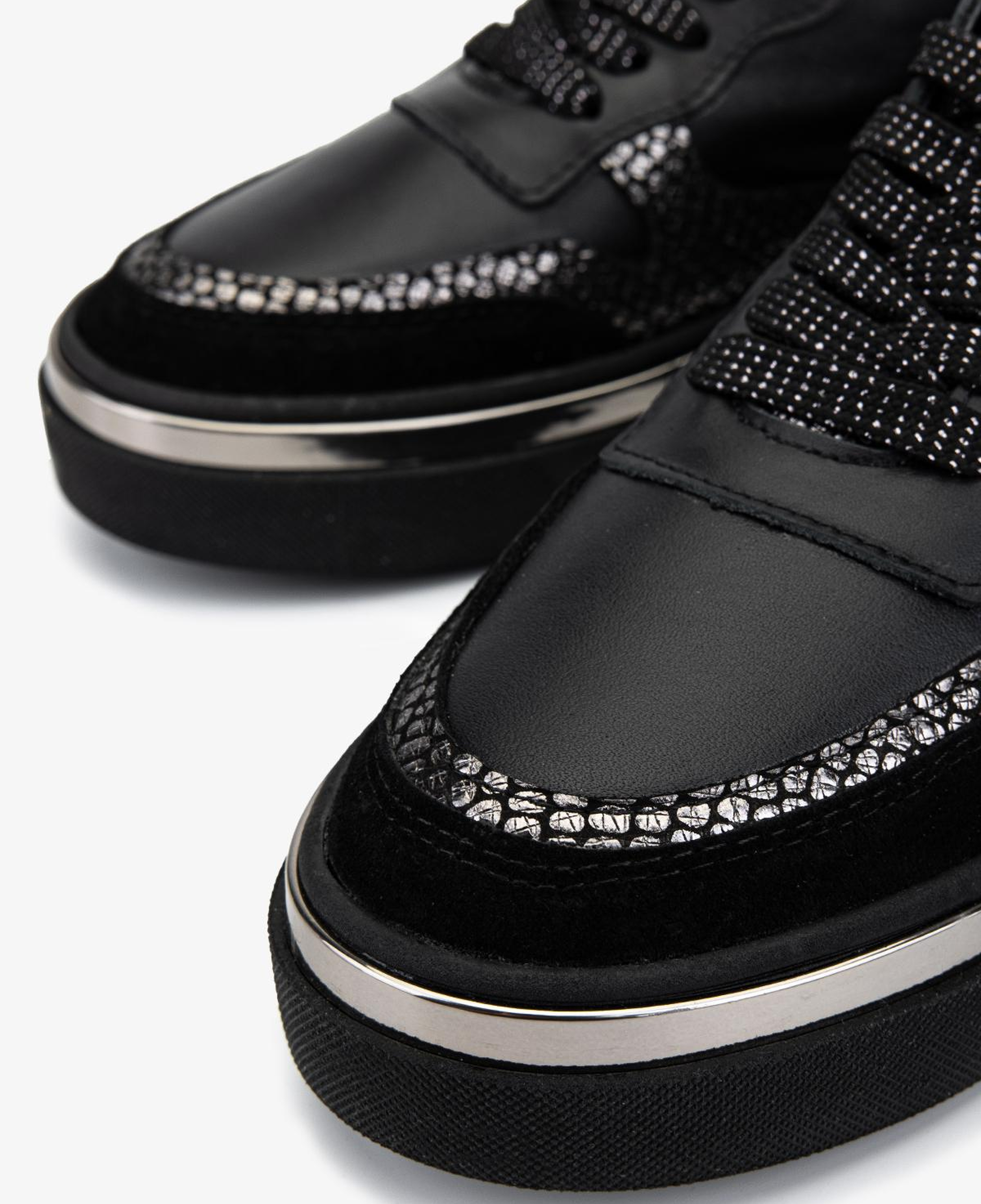 Valmenti Kadın Hakiki Deri Siyah Sneakers & Spor Ayakkabı