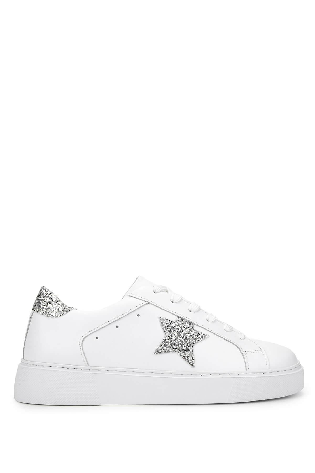 Tamer Tanca Kadın Deri/Tekstil Beyaz Sneakers & Spor Ayakkabı