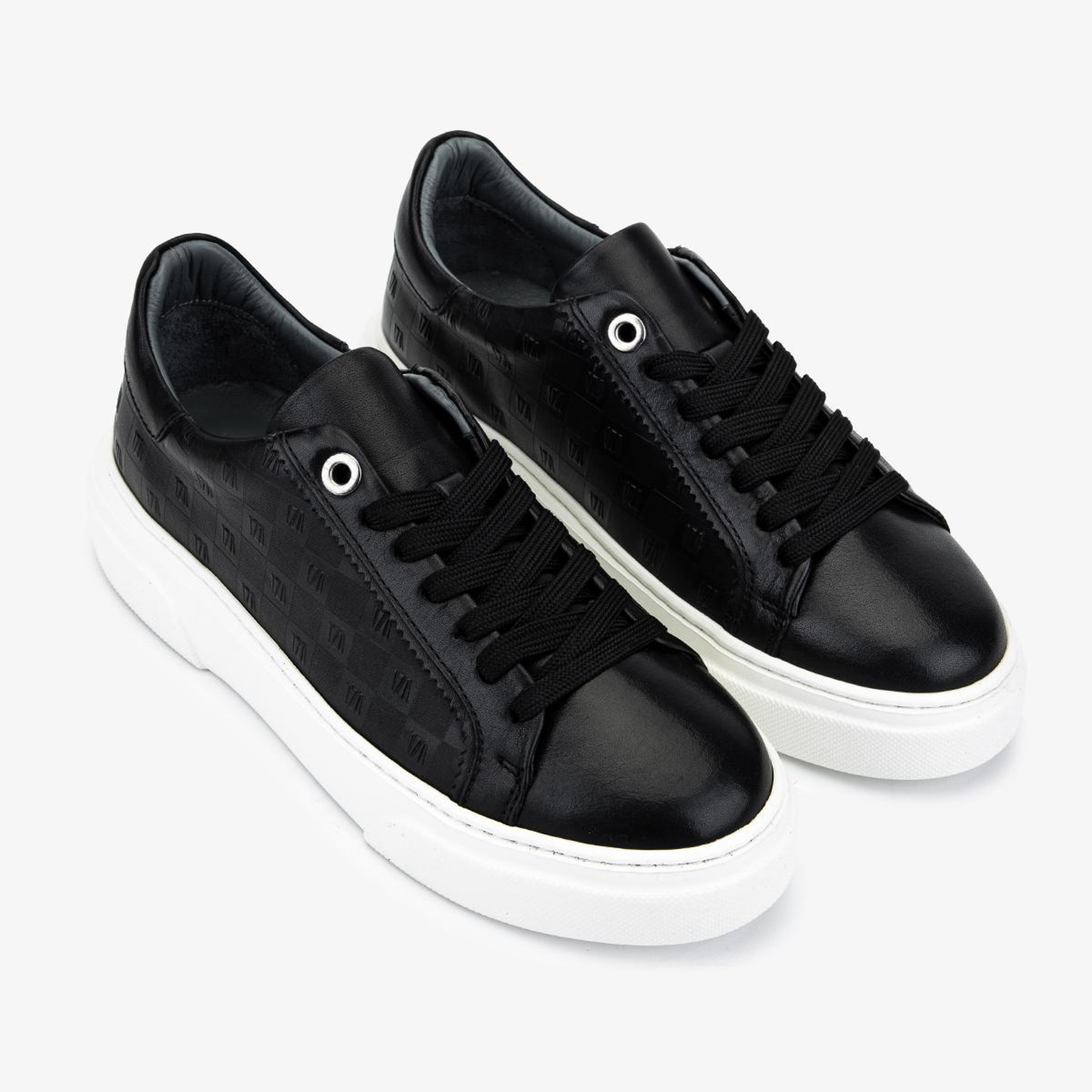 Valmenti Kadın Hakiki Deri Siyah Sneakers & Spor Ayakkabı