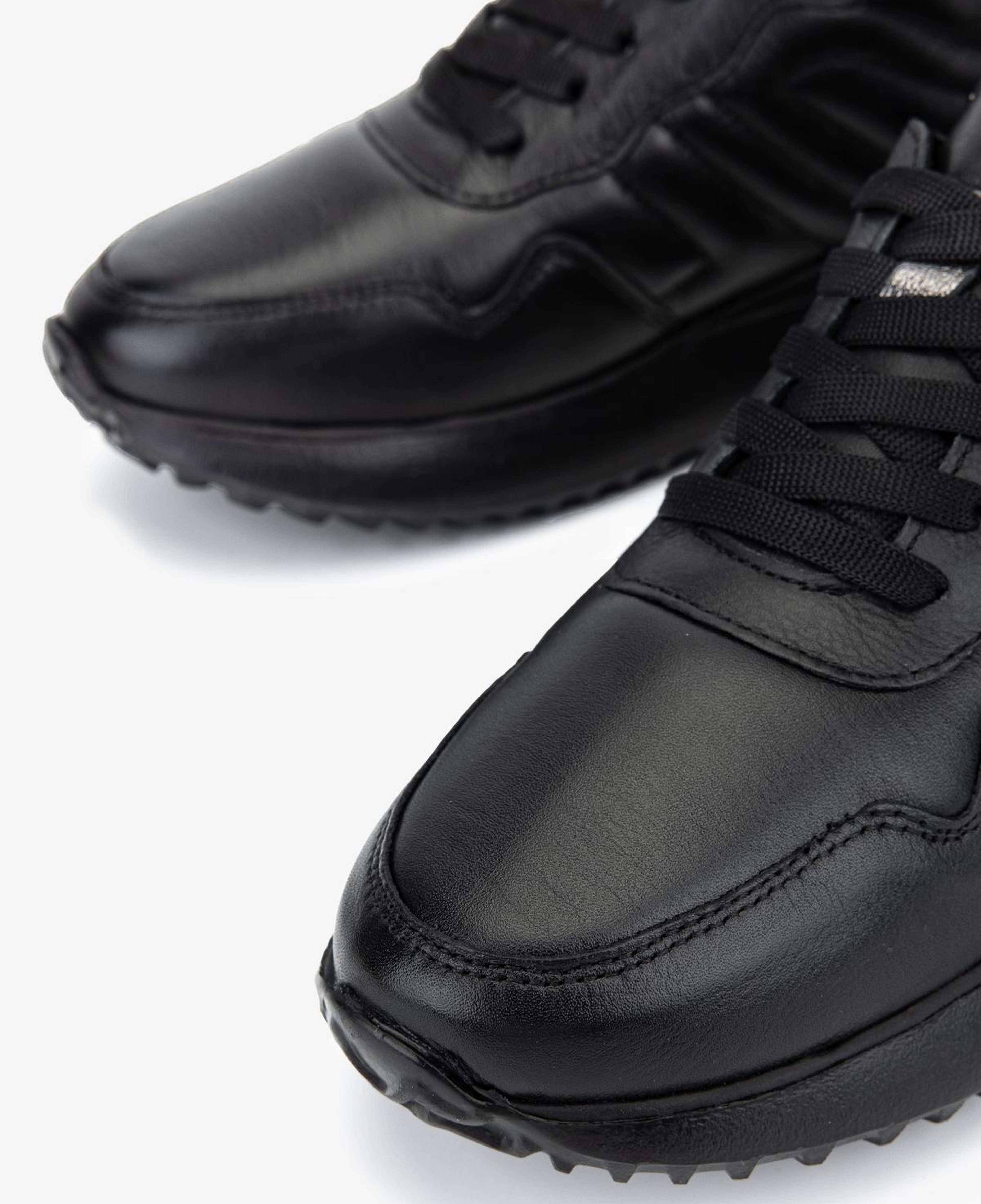 Valmenti Kadın Hakiki Deri Siyah Sneakers & Spor Ayakkabı