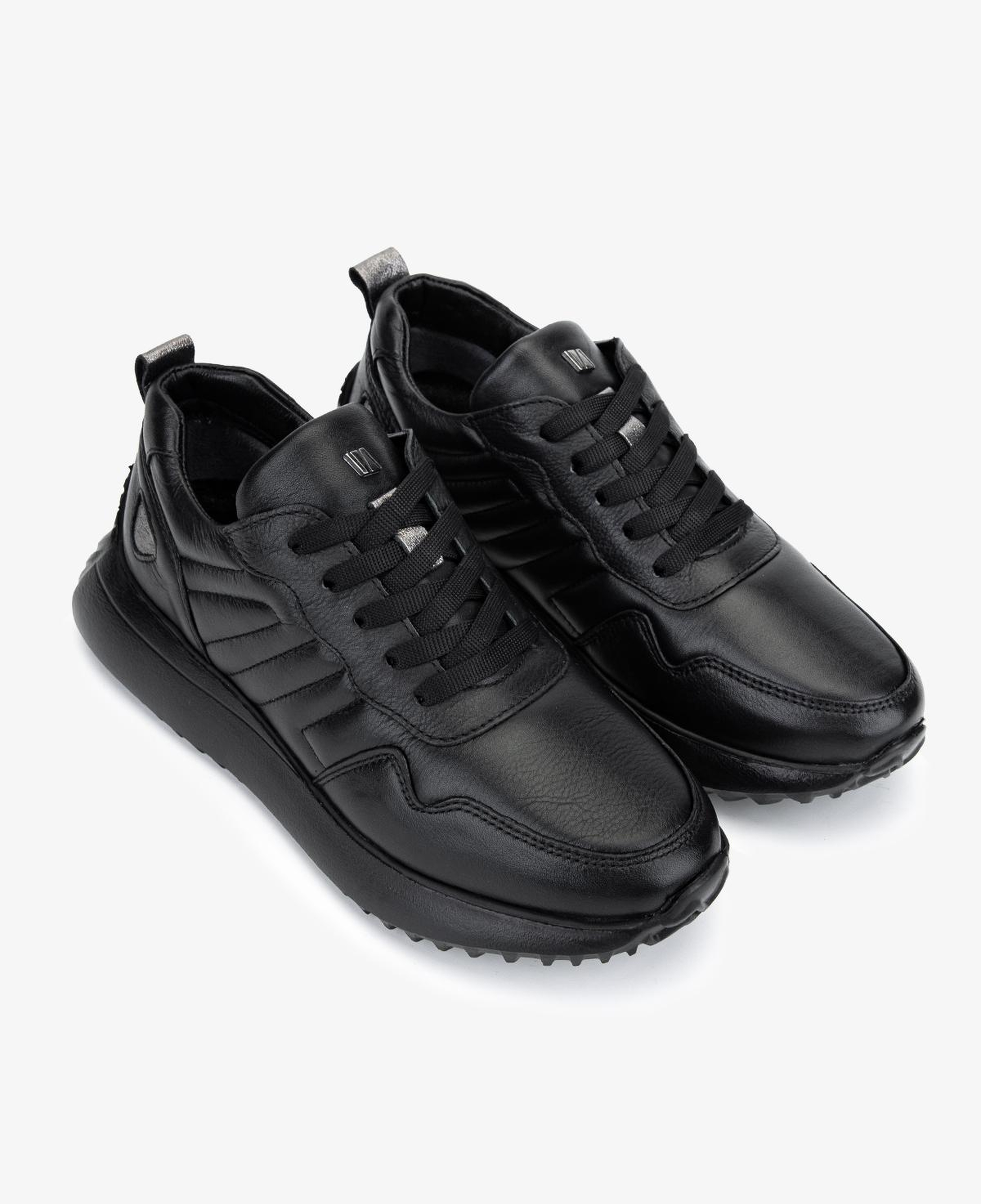 Valmenti Kadın Hakiki Deri Siyah Sneakers & Spor Ayakkabı