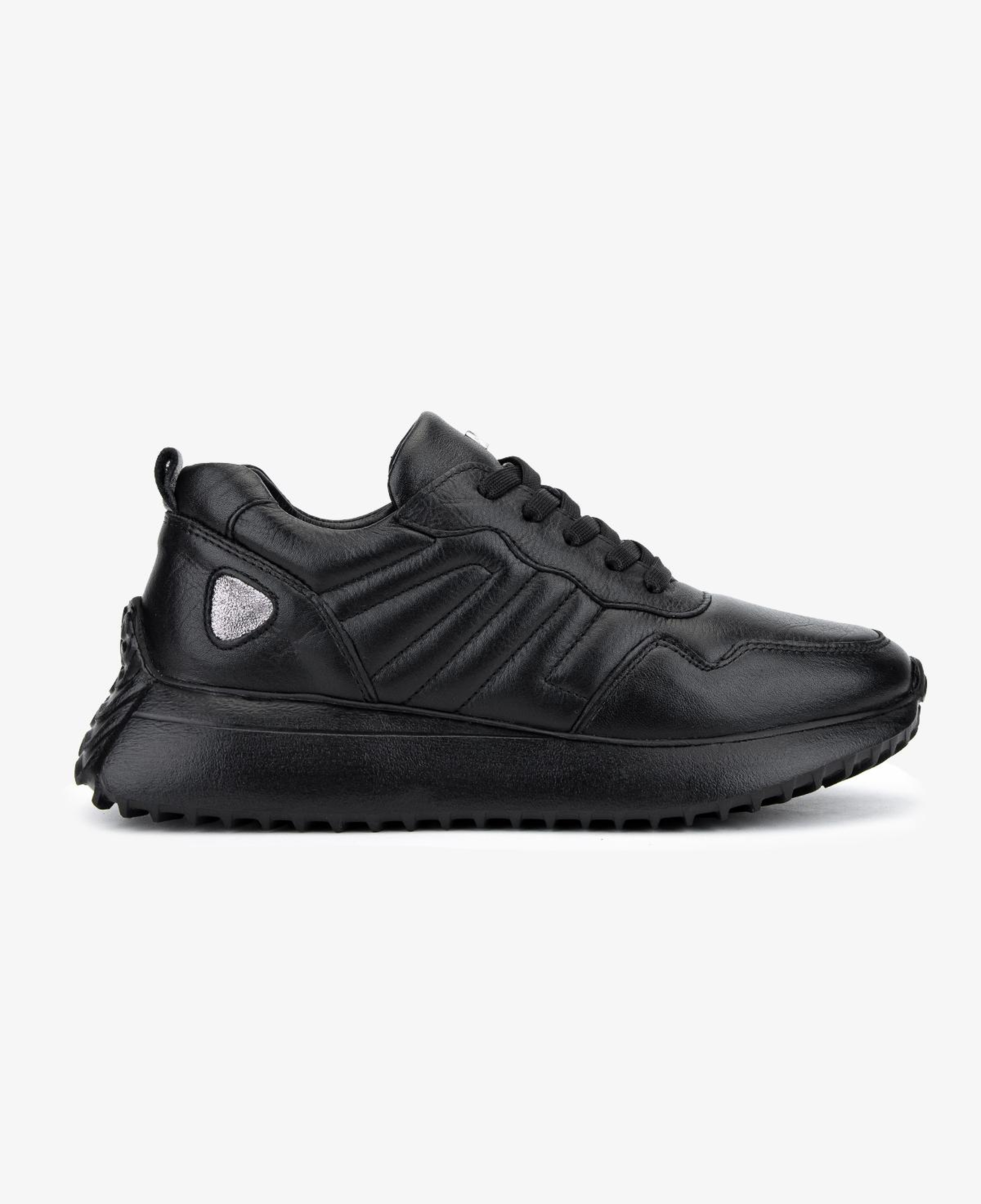 Valmenti Kadın Hakiki Deri Siyah Sneakers & Spor Ayakkabı