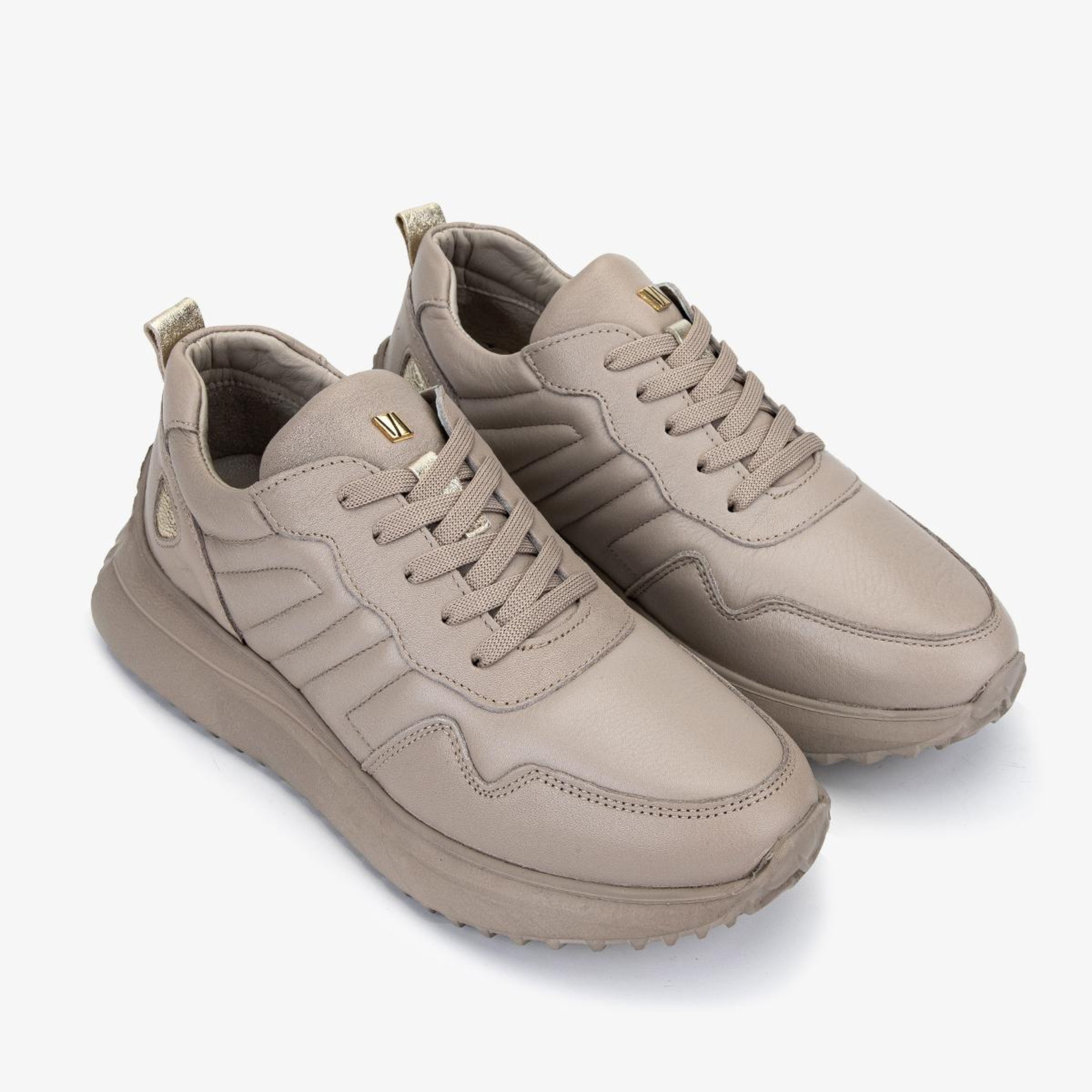 Valmenti Kadın Hakiki Deri Vizon Sneakers & Spor Ayakkabı