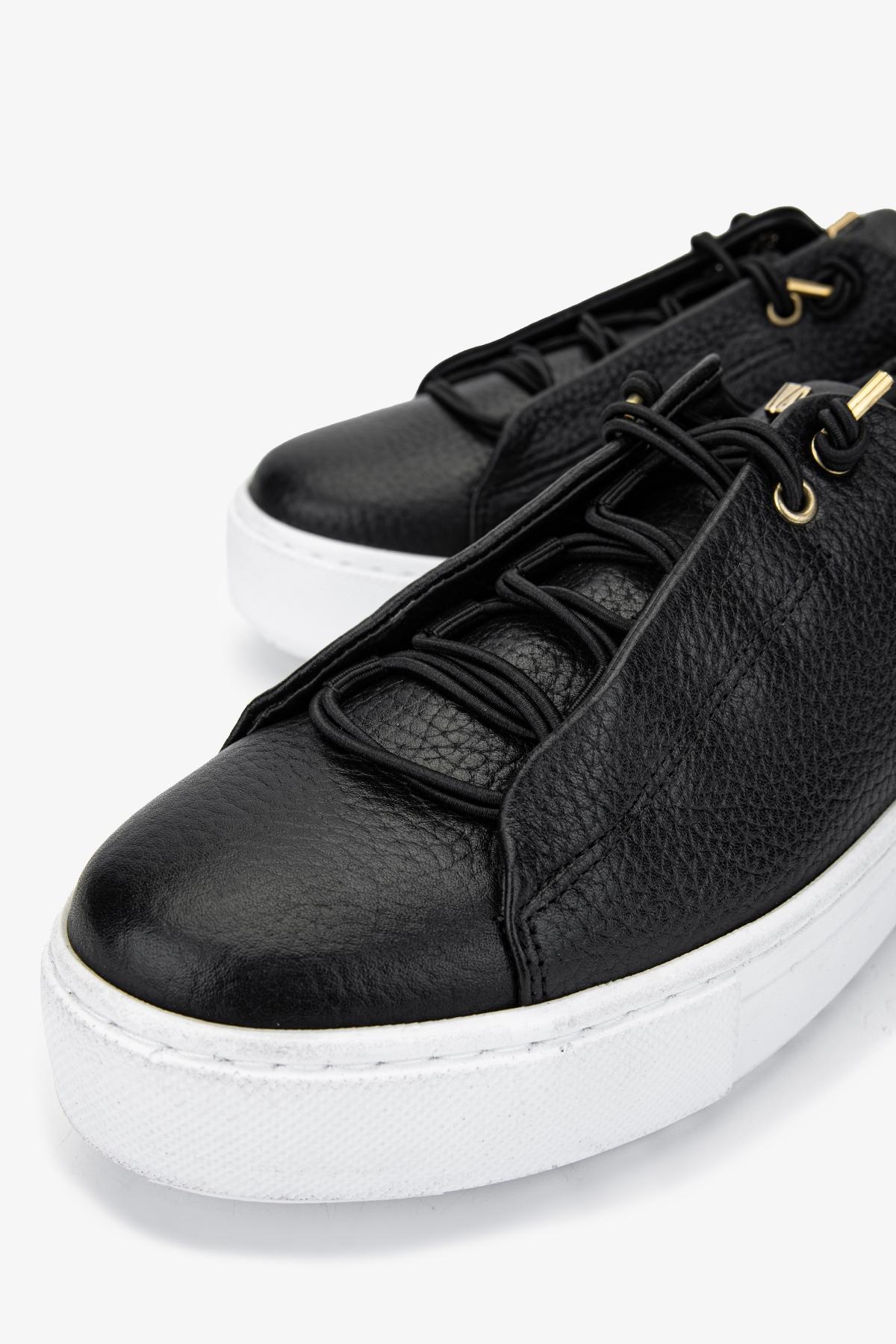 Valmenti Kadın Hakiki Deri Siyah Sneakers & Spor Ayakkabı