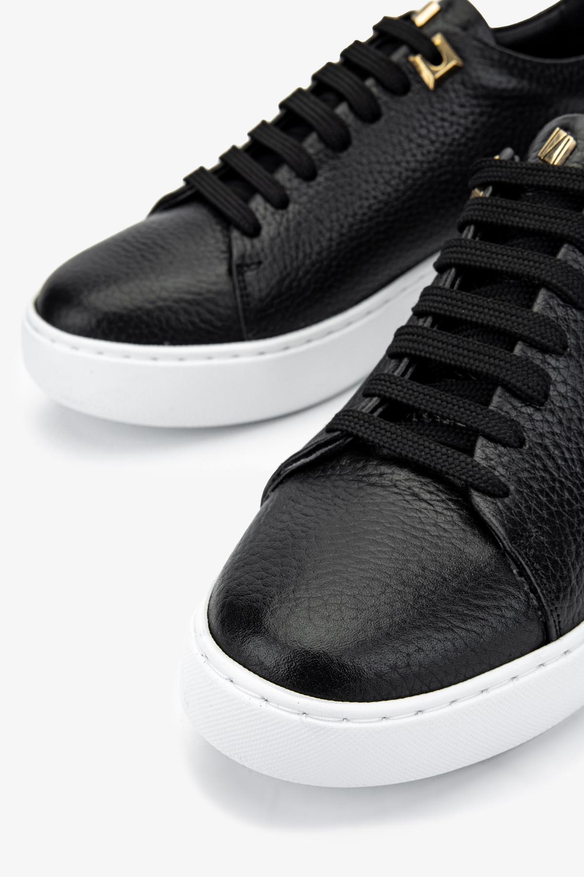 Valmenti Kadın Hakiki Deri Siyah Floter Sneakers & Spor Ayakkabı