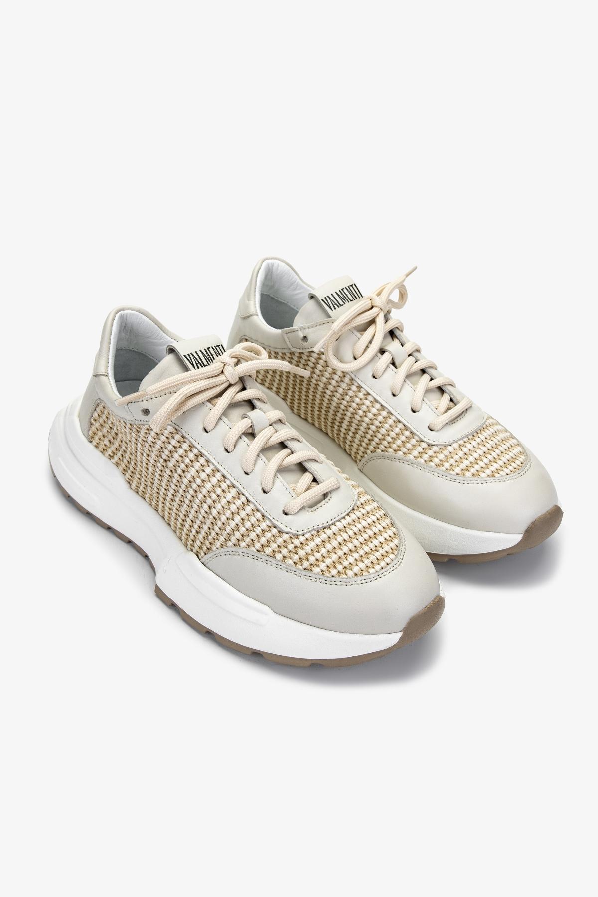 Valmenti Kadın Deri & Tekstil Bej Sneakers & Spor Ayakkabı
