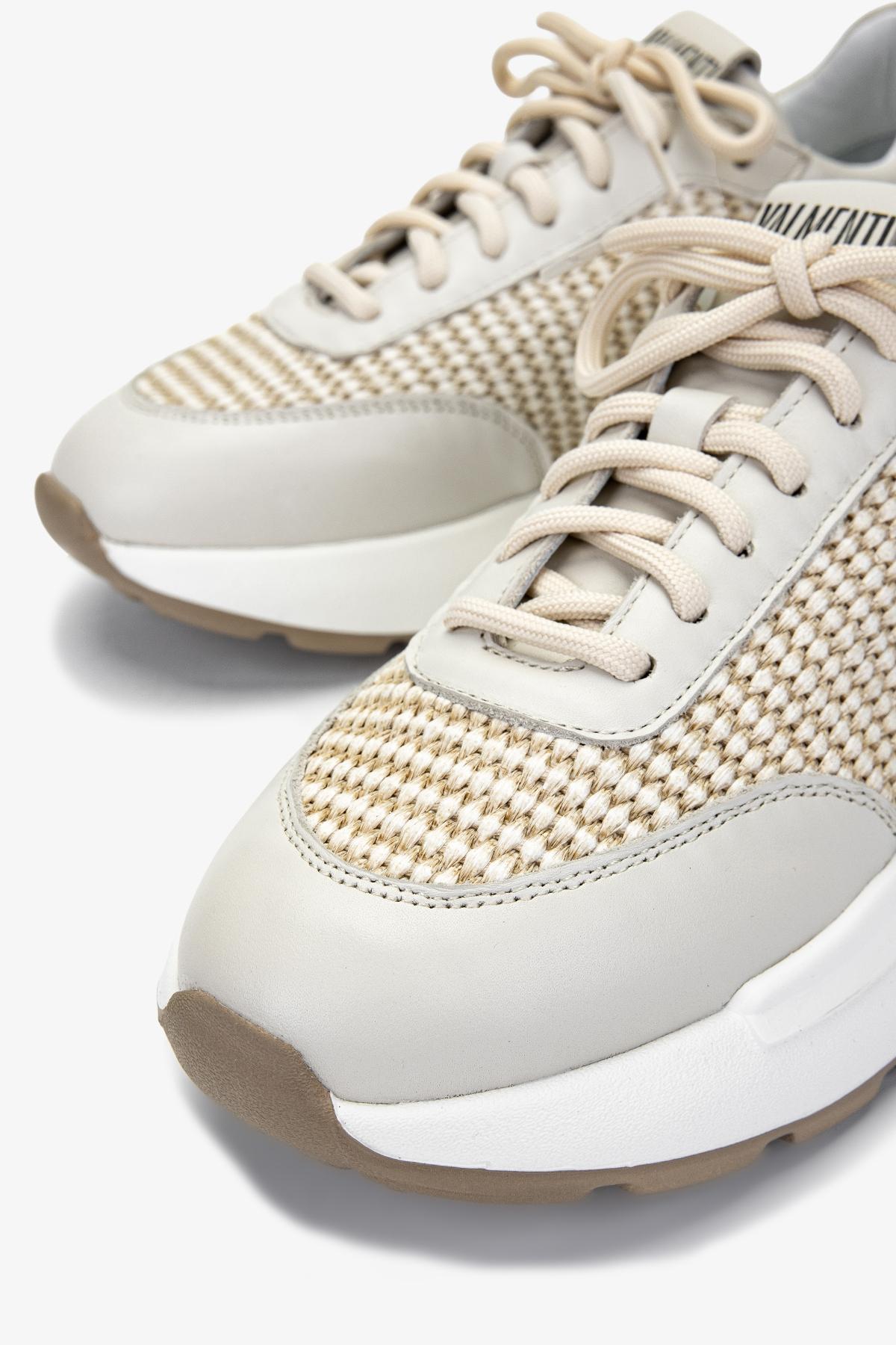 Valmenti Kadın Deri & Tekstil Bej Sneakers & Spor Ayakkabı