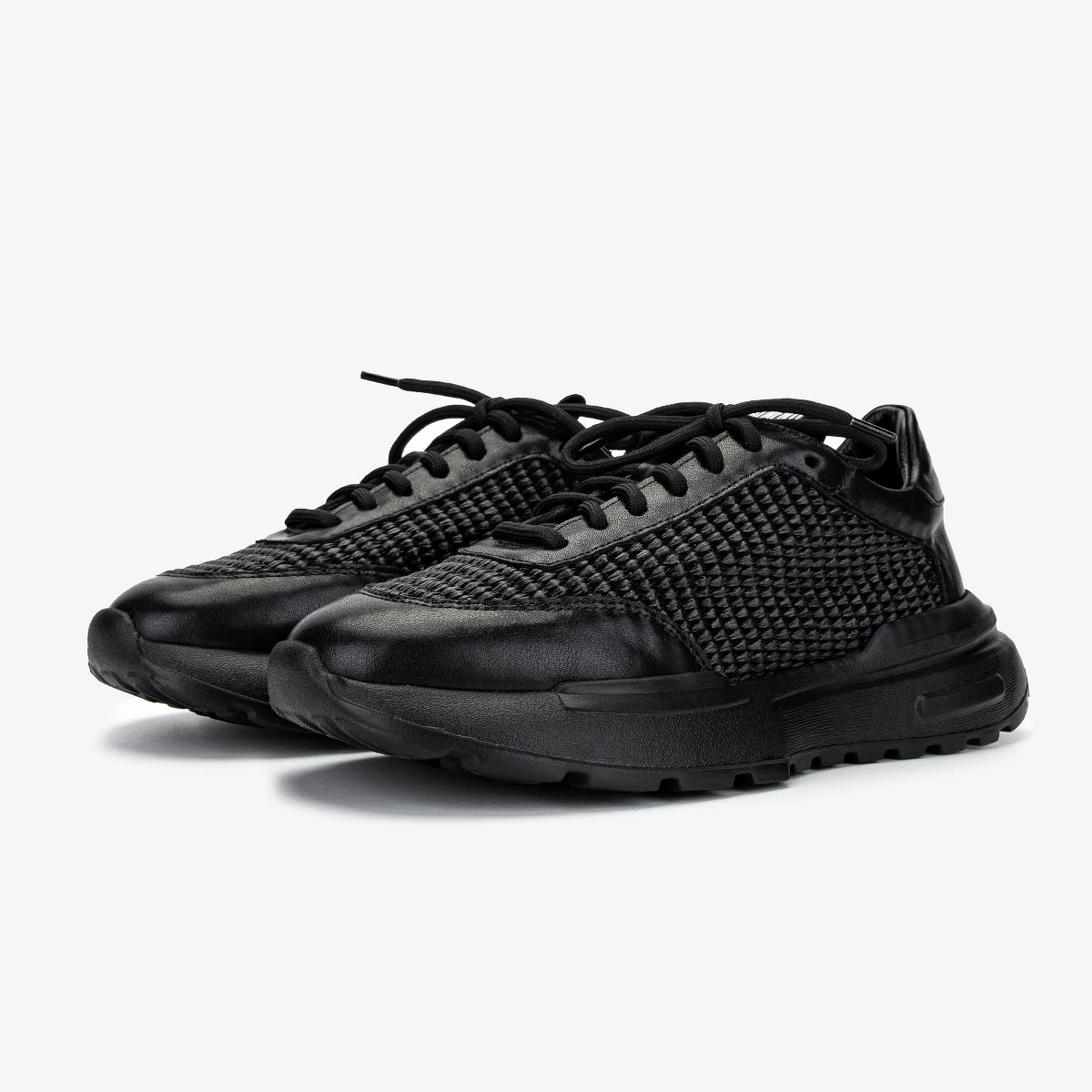 Valmenti Kadın Deri & Tekstil Siyah Sneakers & Spor Ayakkabı