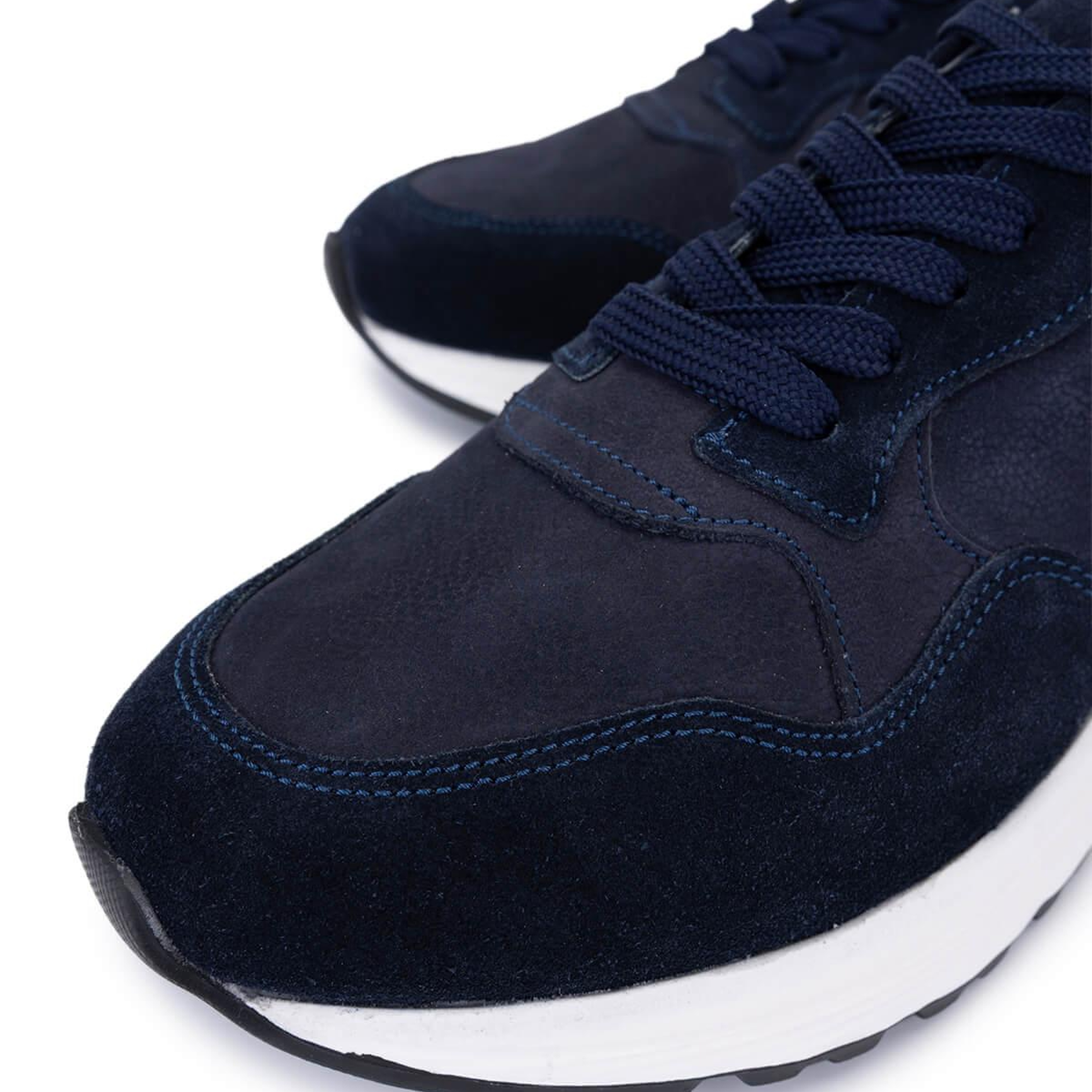 Tamer Tanca Erkek Hakiki Deri Lacivert Süet Sneakers & Spor Ayakkabı