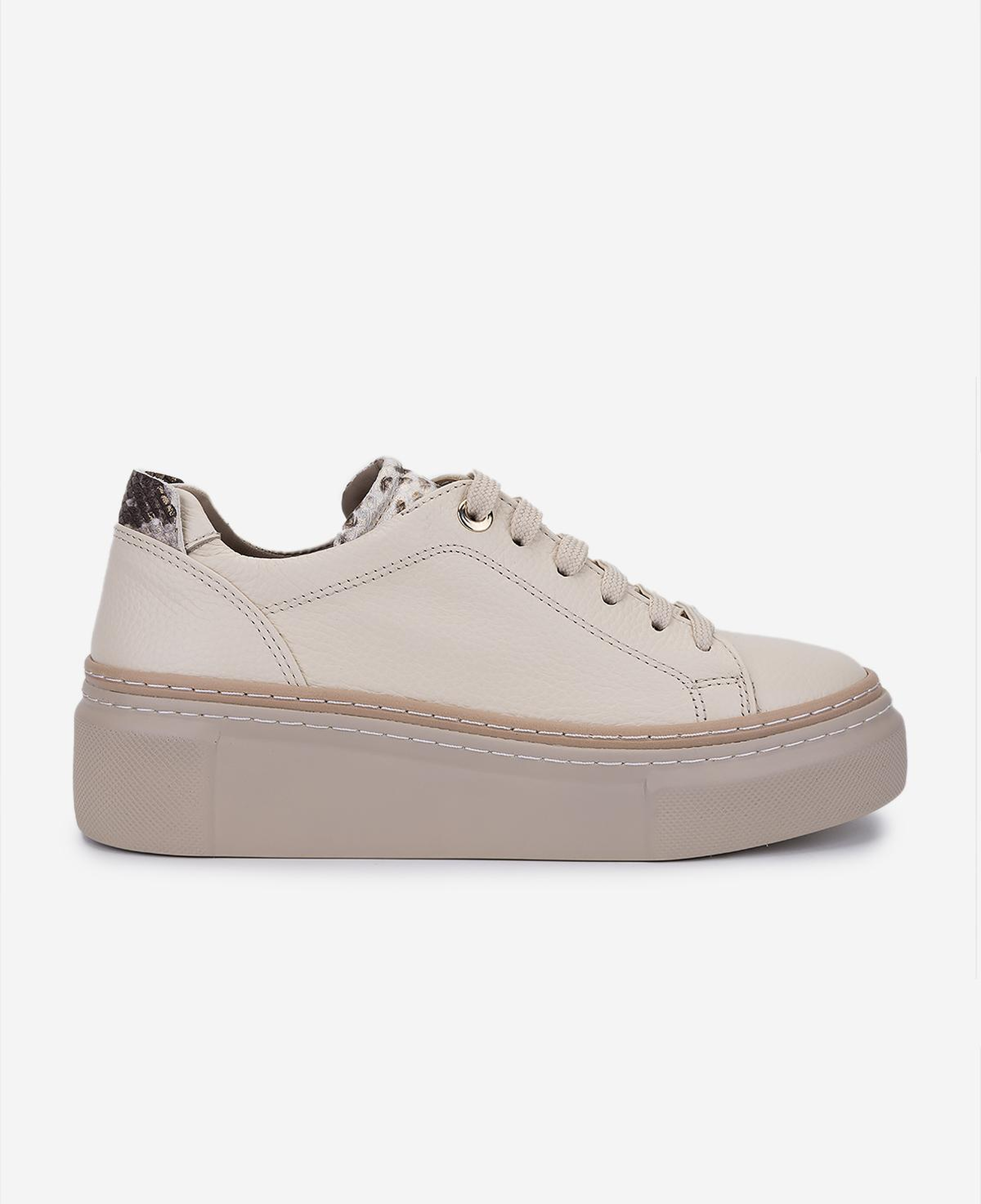 Valmenti Kadın Hakiki Deri Bej Floter Sneakers & Spor Ayakkabı