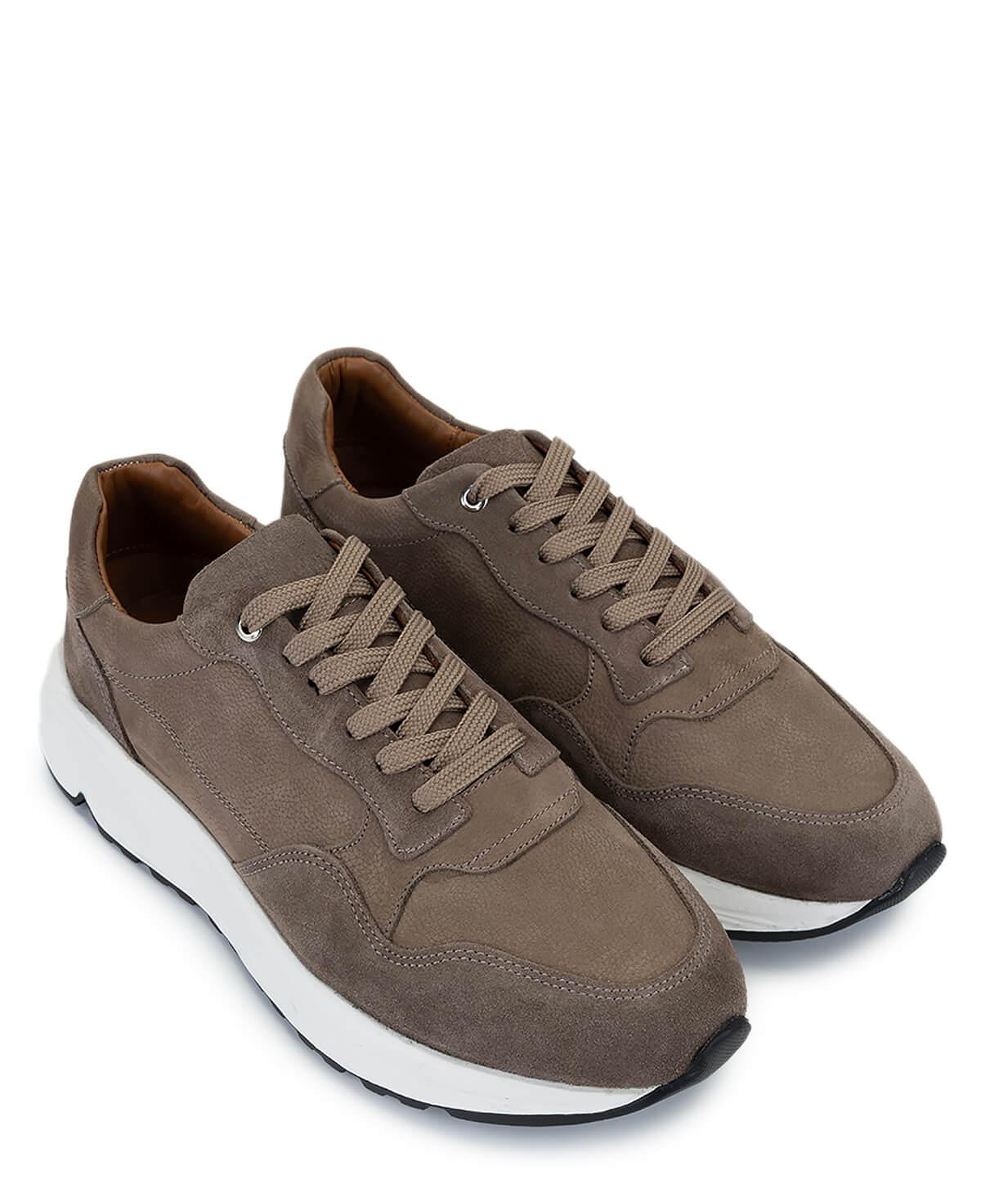 Tamer Tanca Erkek Hakiki Deri Vizon Süet Sneakers & Spor Ayakkabı