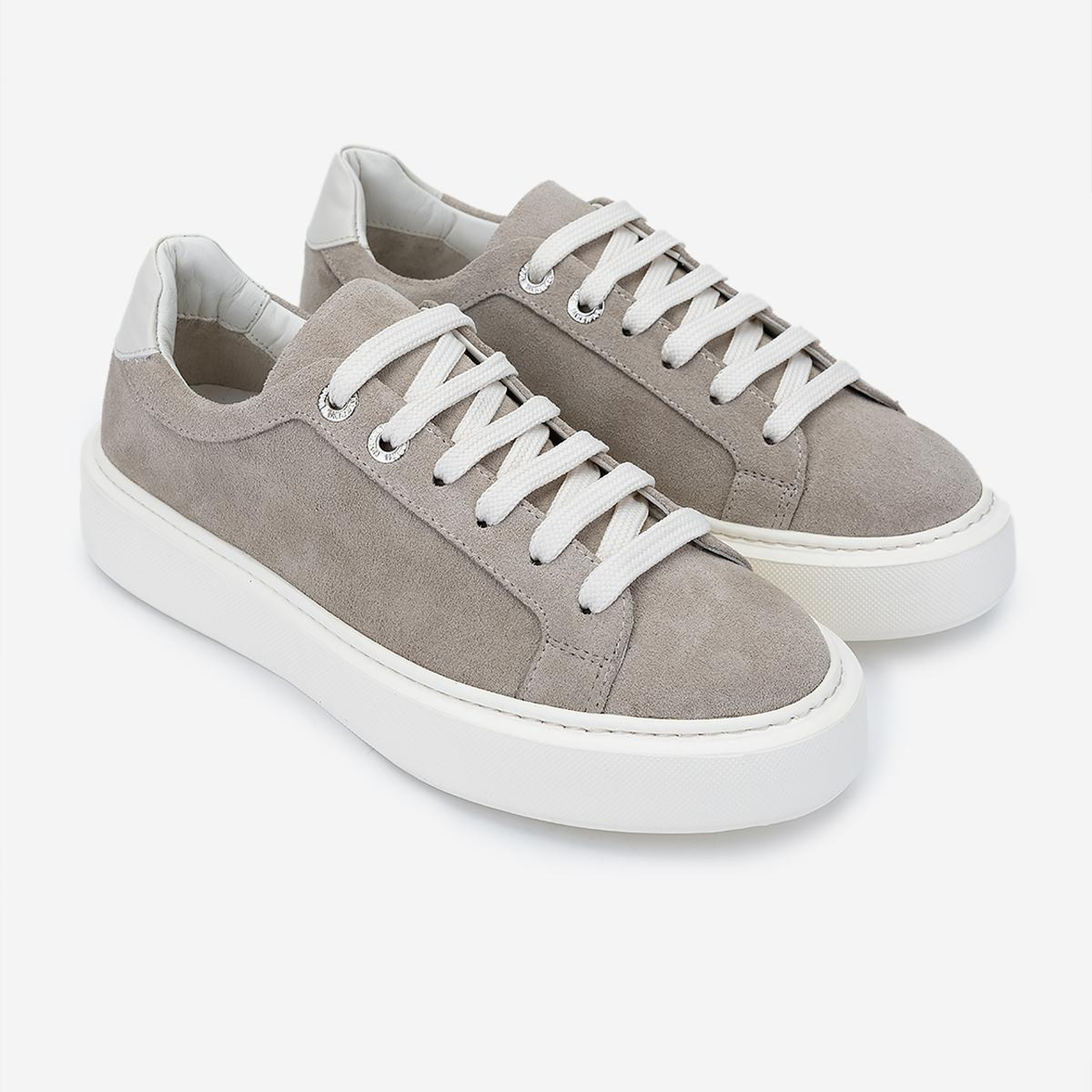 Valmenti Kadın Hakiki Deri Bej Süet Sneakers & Spor Ayakkabı