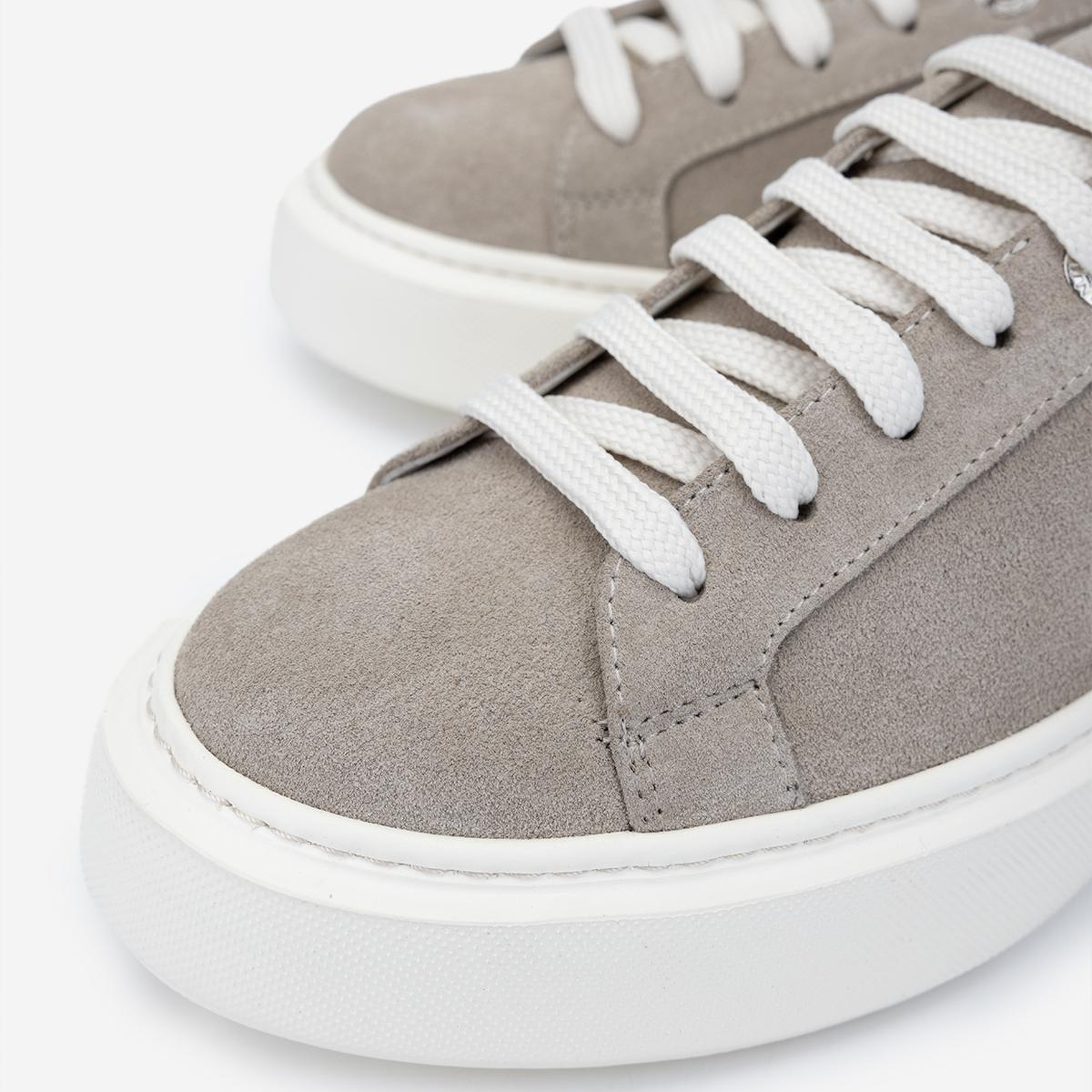 Valmenti Kadın Hakiki Deri Bej Süet Sneakers & Spor Ayakkabı