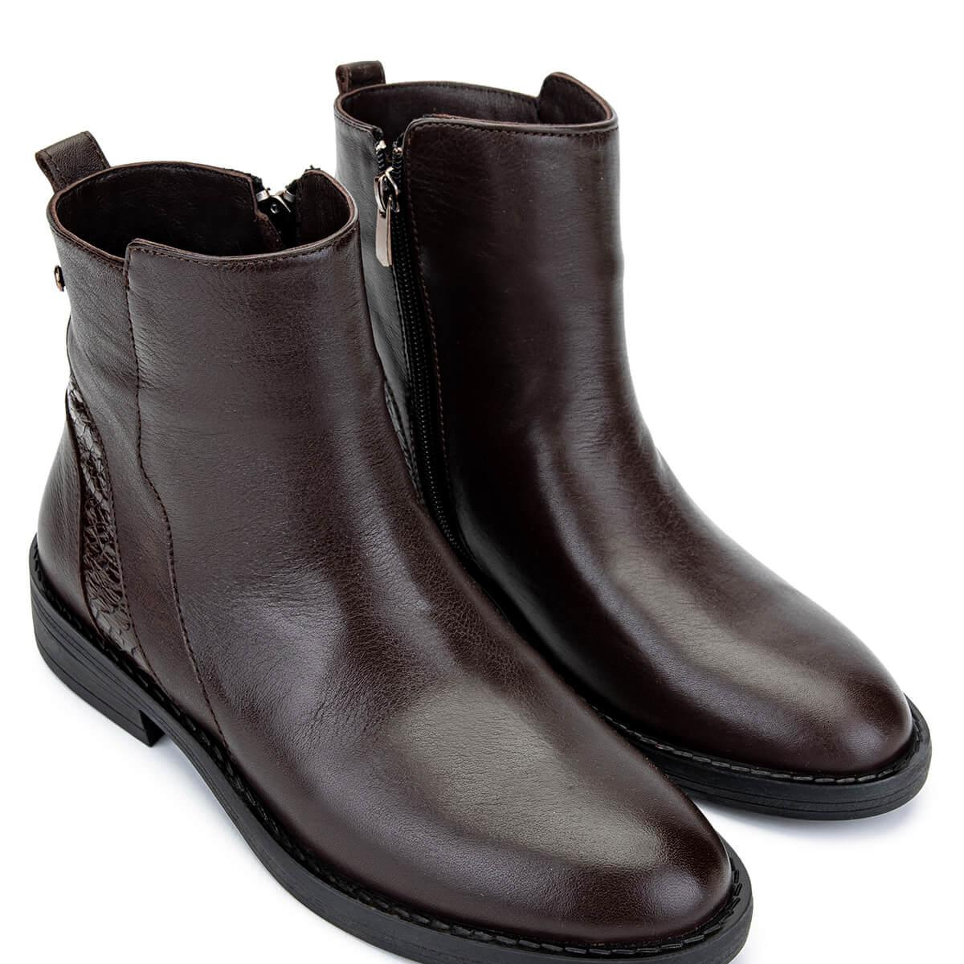 Tamer Tanca Kadın Hakiki Deri Kahverengi Casual Bot