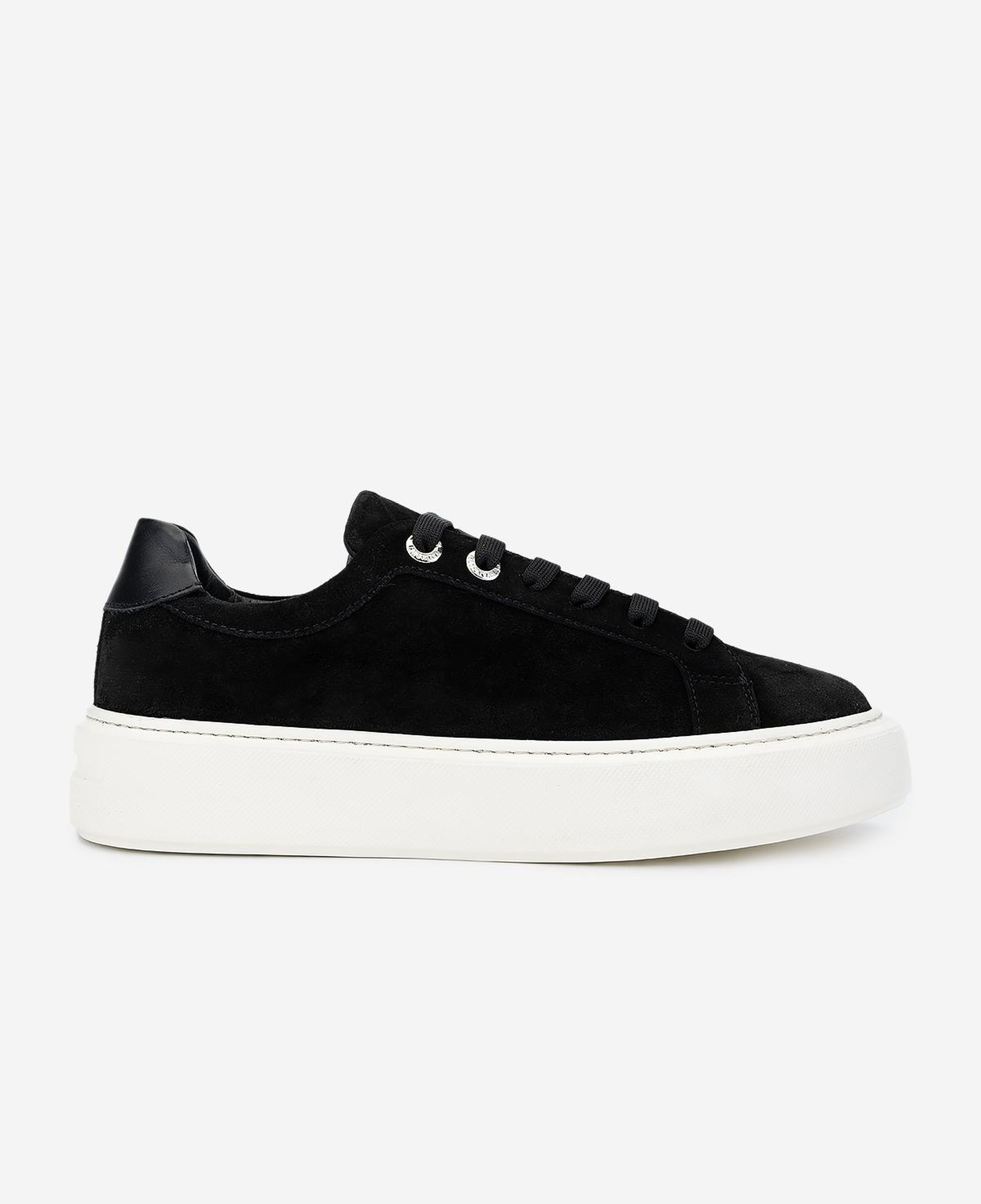 Valmenti Kadın Hakiki Deri Siyah Süet Sneakers & Spor Ayakkabı