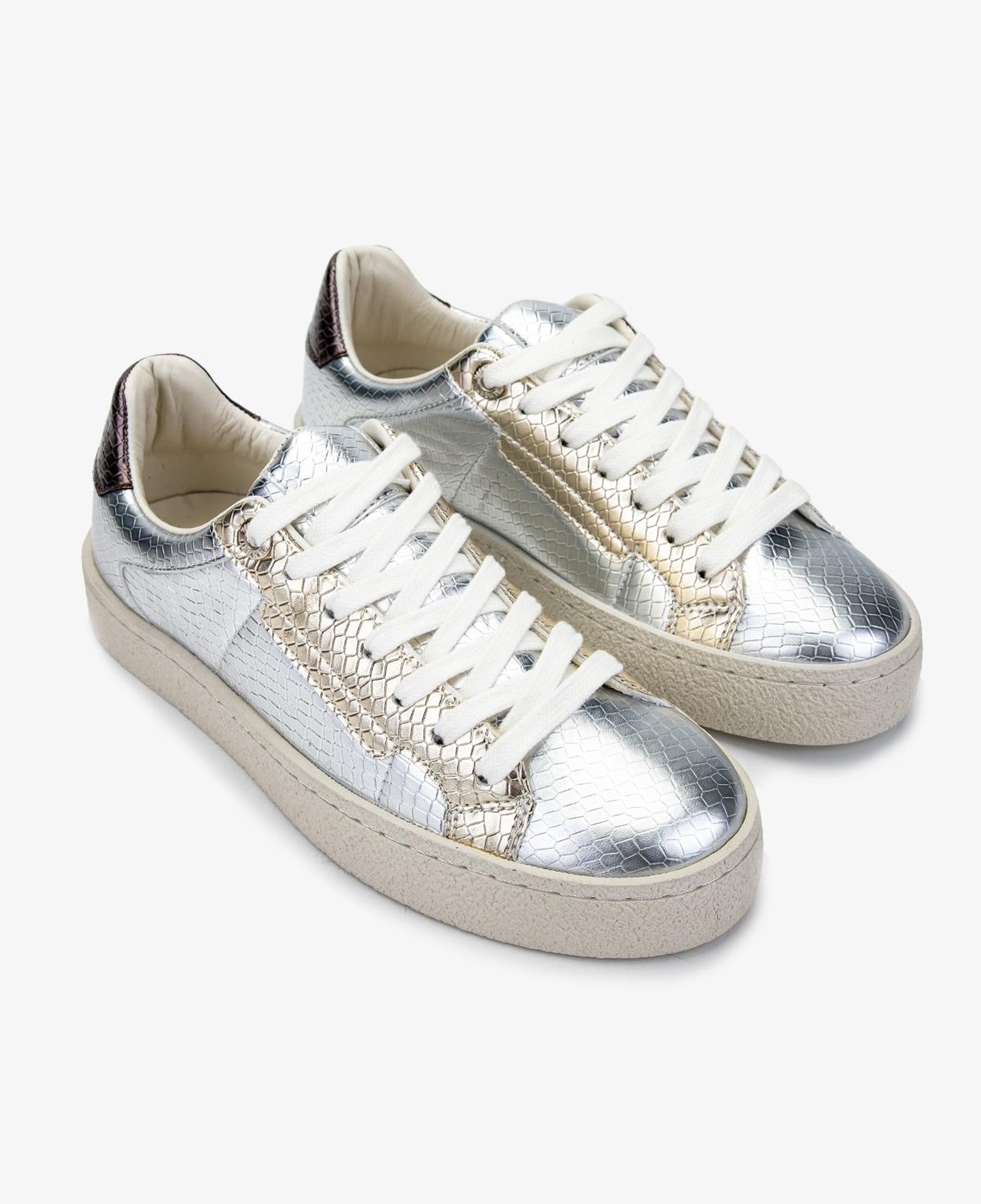 Valmenti Kadın Suni Deri Gri Sneakers & Spor Ayakkabı