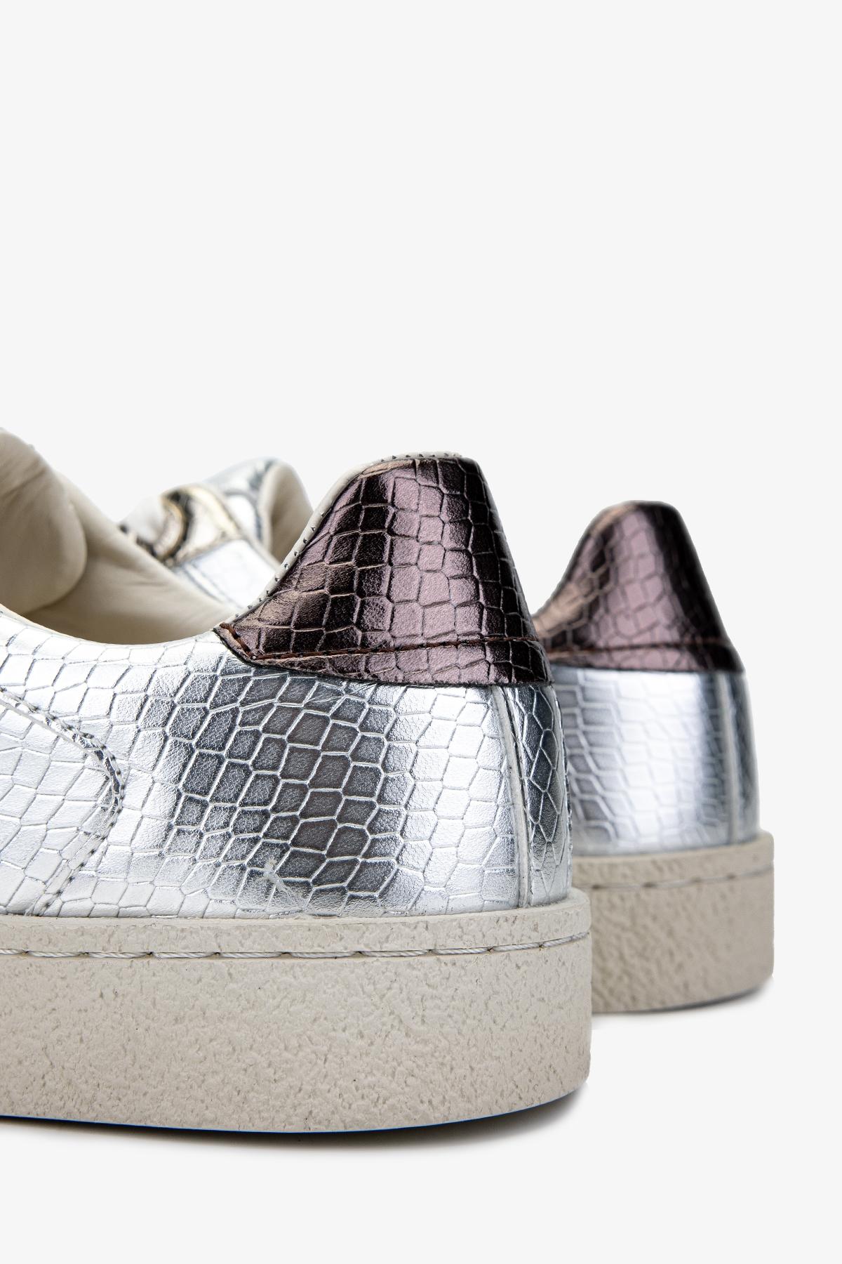 Valmenti Kadın Suni Deri Gri Sneakers & Spor Ayakkabı