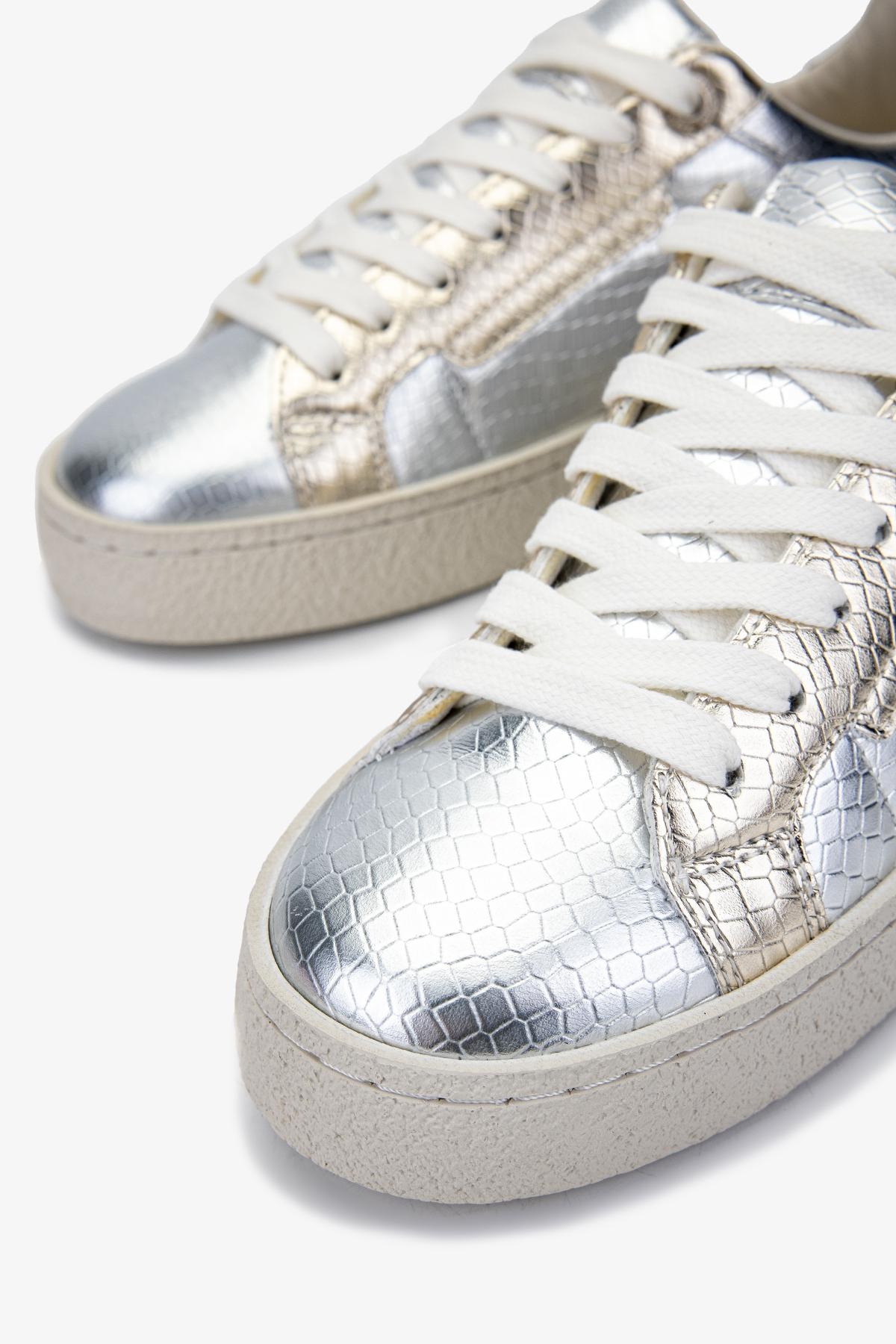 Valmenti Kadın Suni Deri Gri Sneakers & Spor Ayakkabı