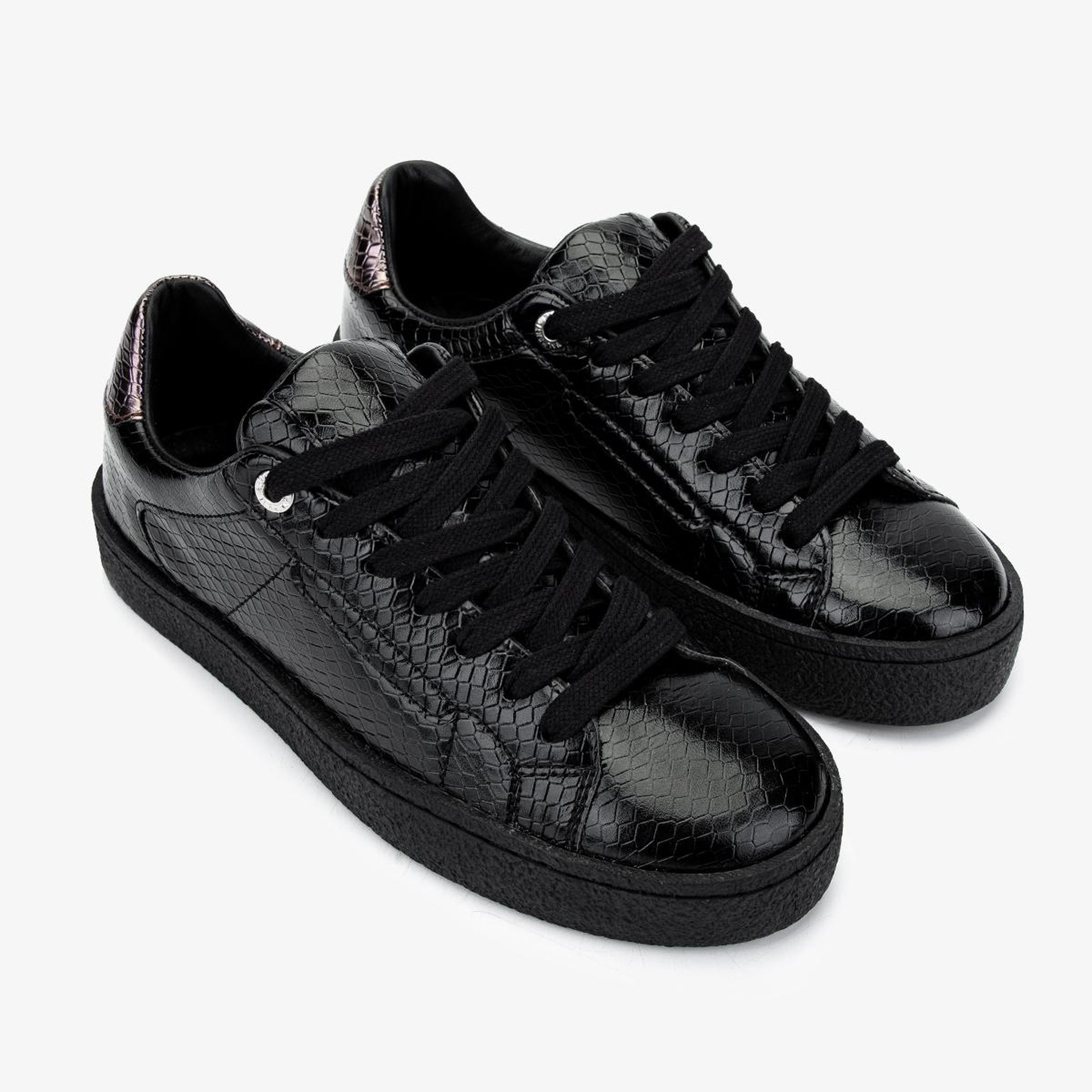 Valmenti Kadın Suni Deri Siyah Sneakers & Spor Ayakkabı