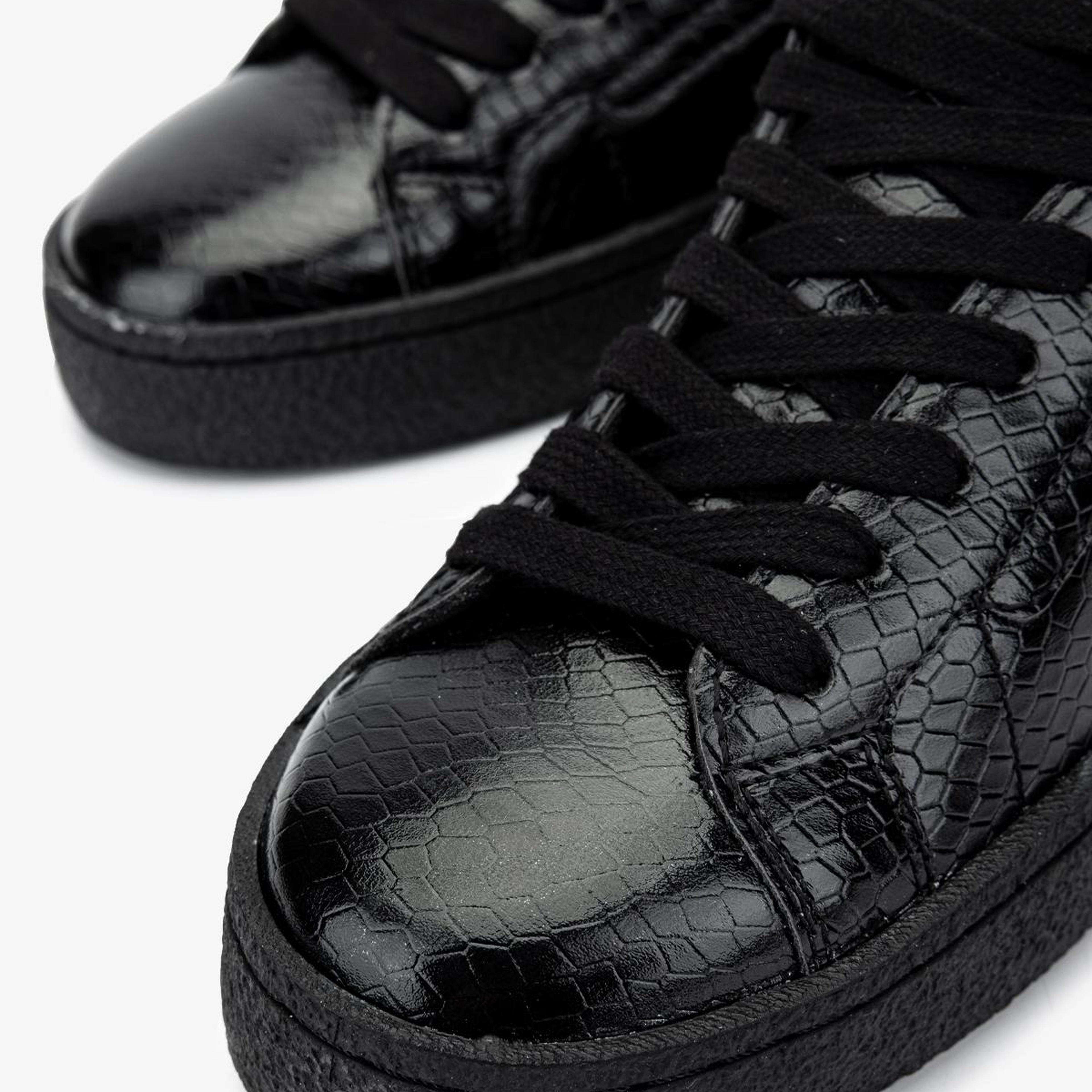 Valmenti Kadın Suni Deri Siyah Sneakers & Spor Ayakkabı