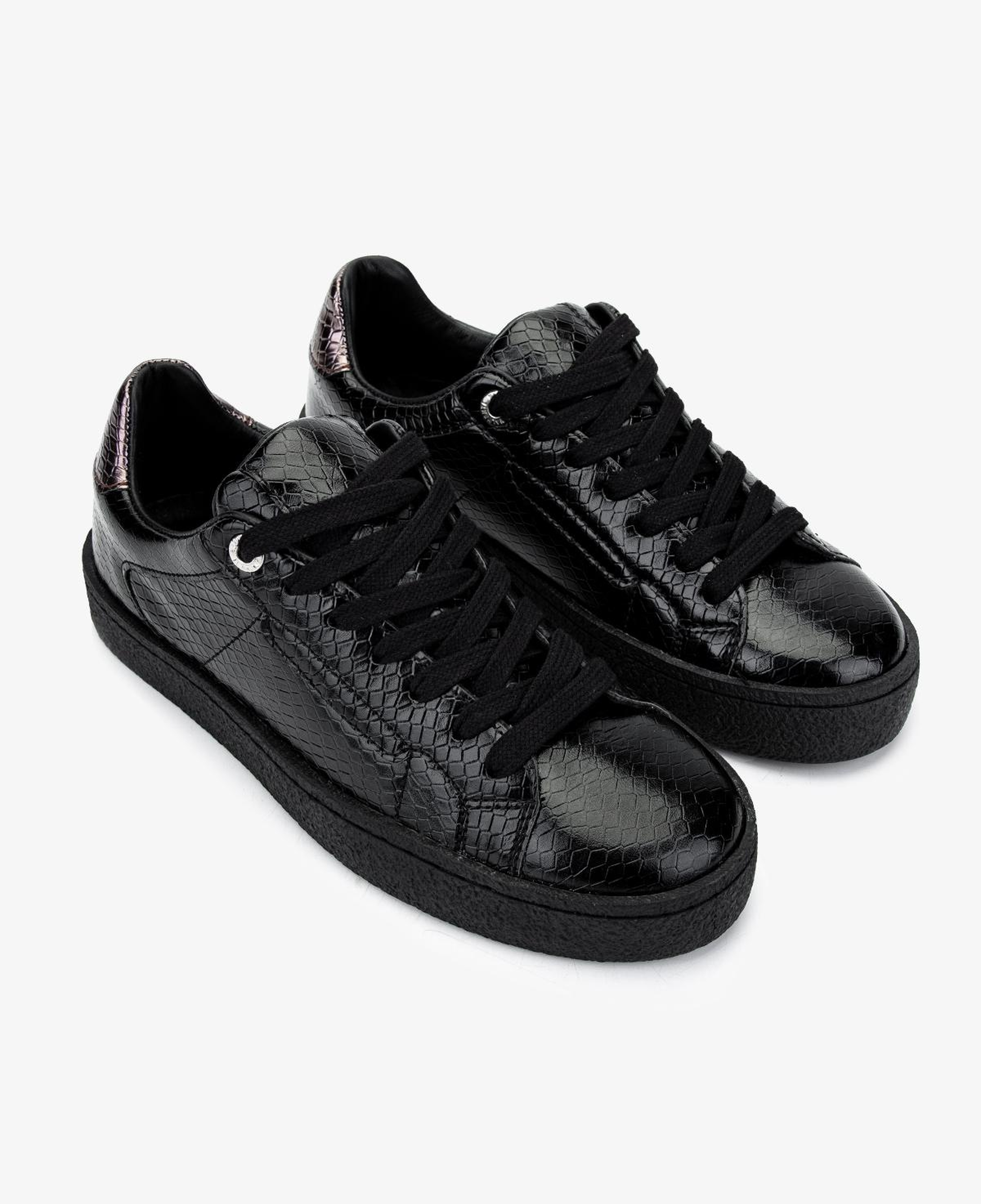 Valmenti Kadın Suni Deri Siyah Sneakers & Spor Ayakkabı