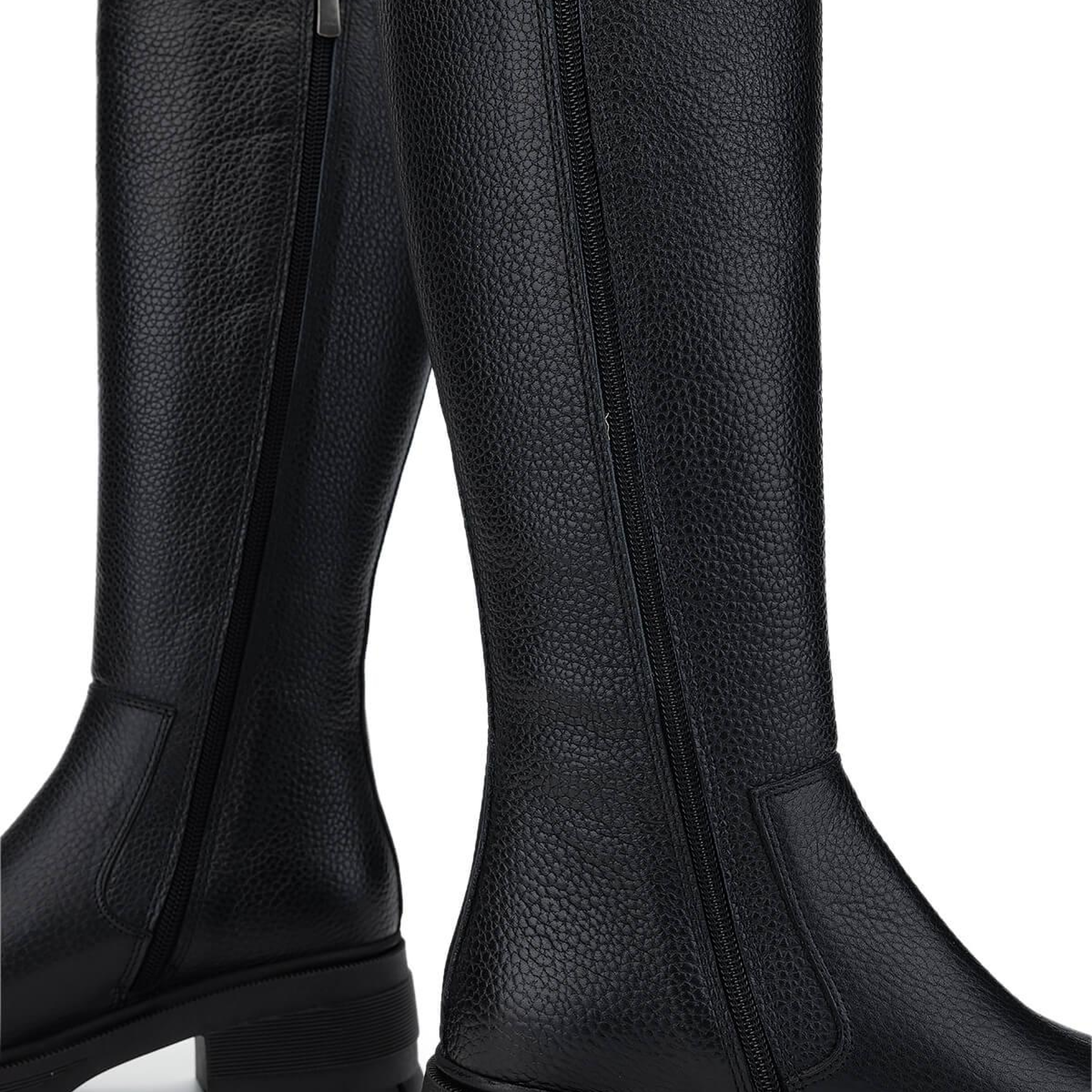 Tamer Tanca Kadın Hakiki Deri Siyah Floter Casual Çizme