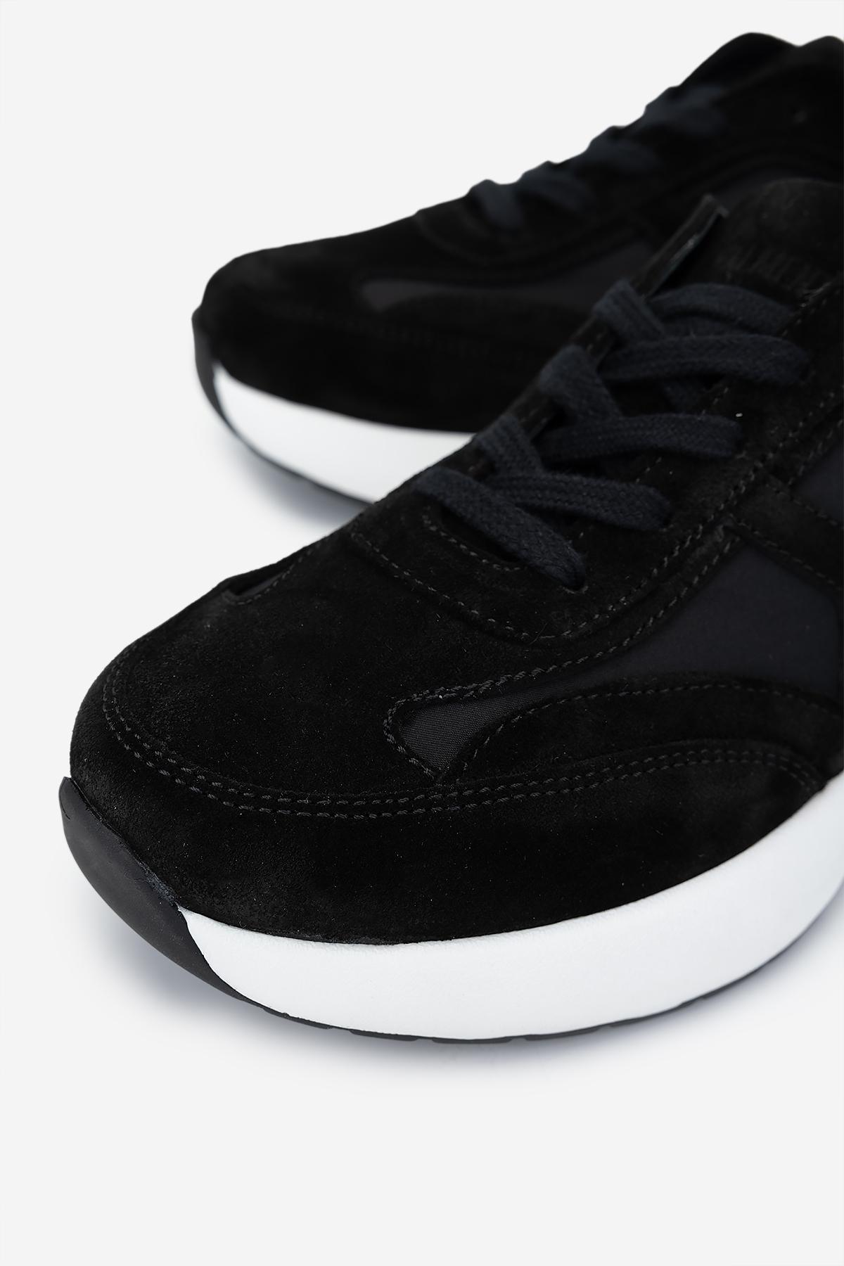 Valmenti Kadın Hakiki Deri Siyah Sneakers & Spor Ayakkabı