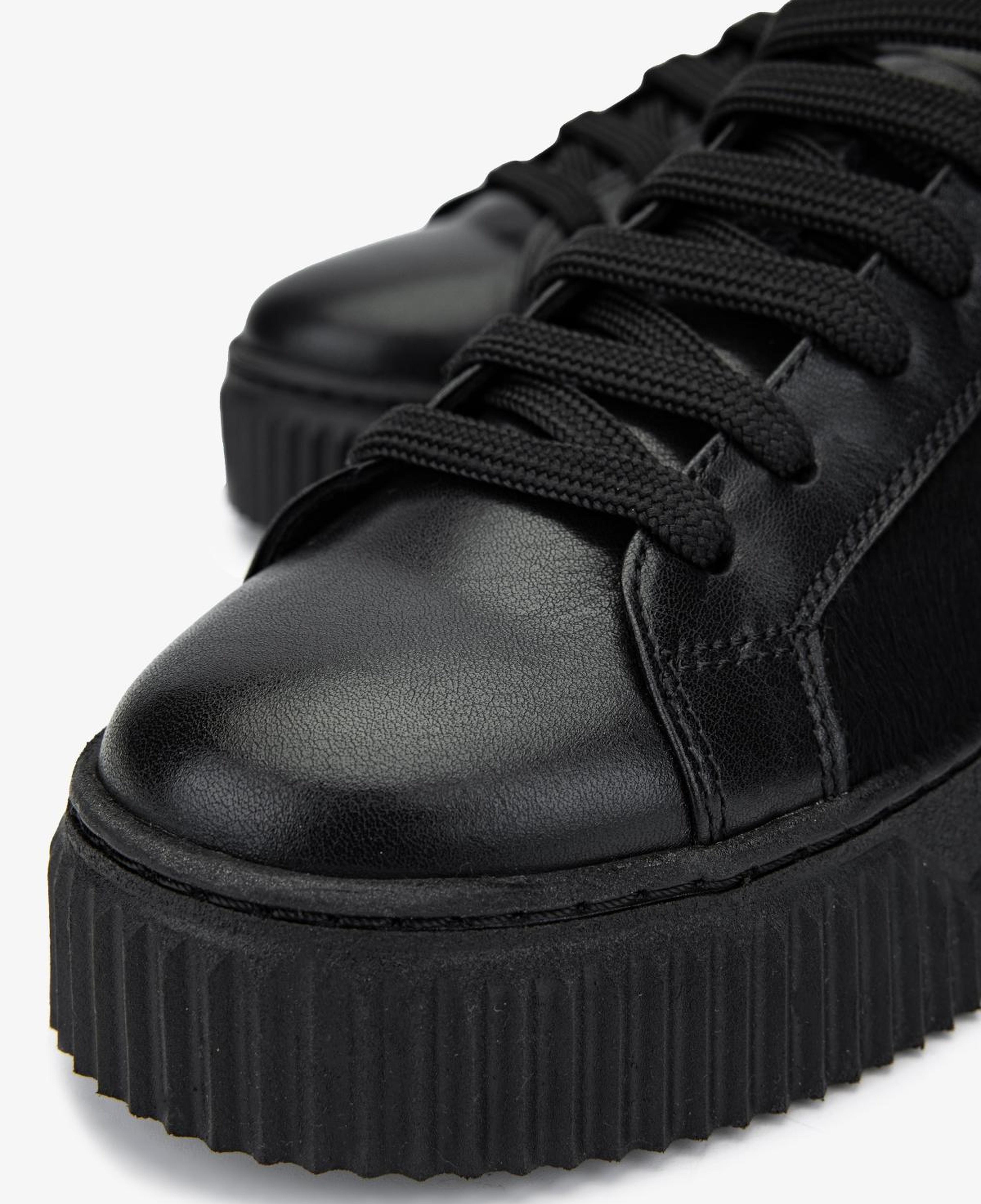 Valmenti Kadın Hakiki Deri Siyah Sneakers & Spor Ayakkabı