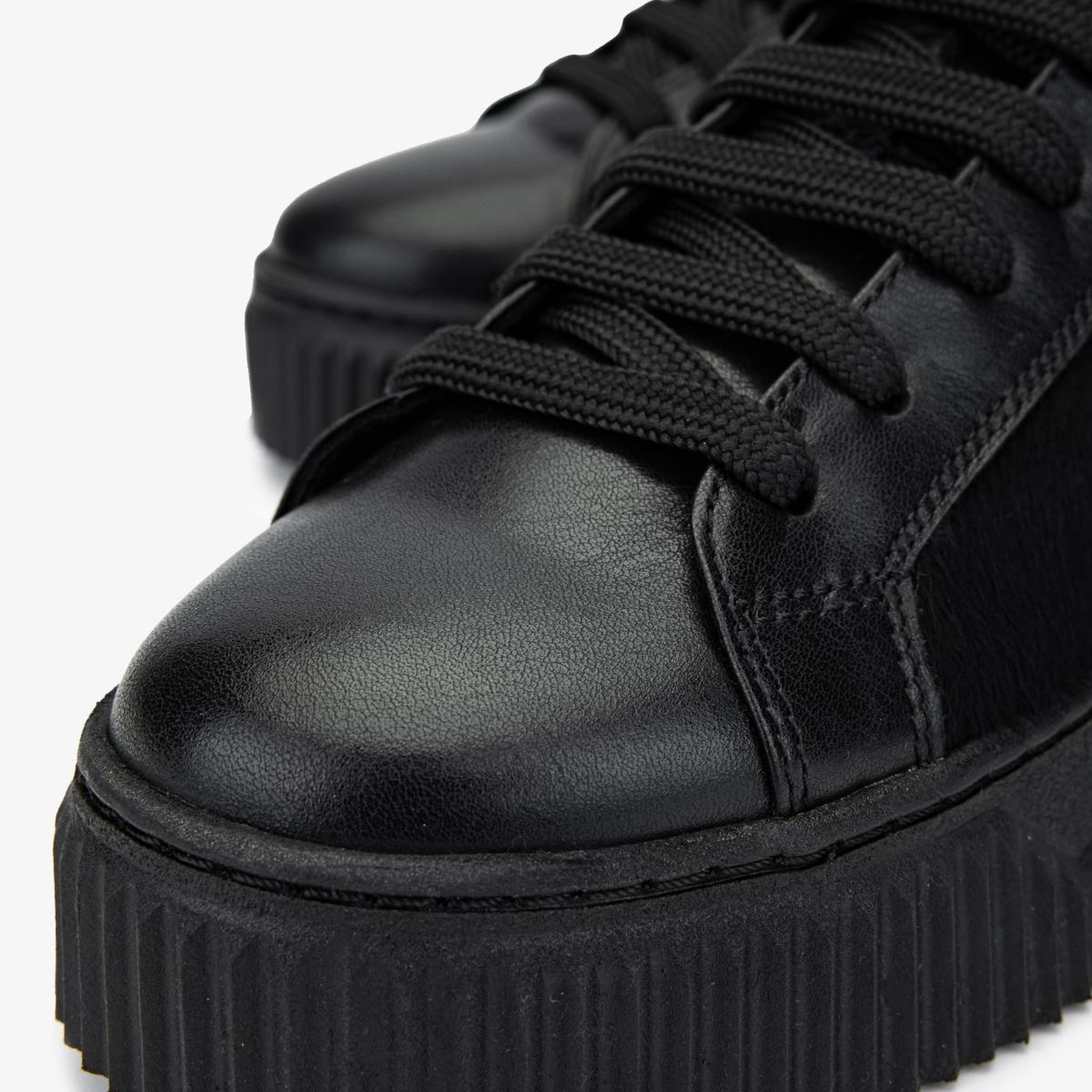 Valmenti Kadın Hakiki Deri Siyah Sneakers & Spor Ayakkabı