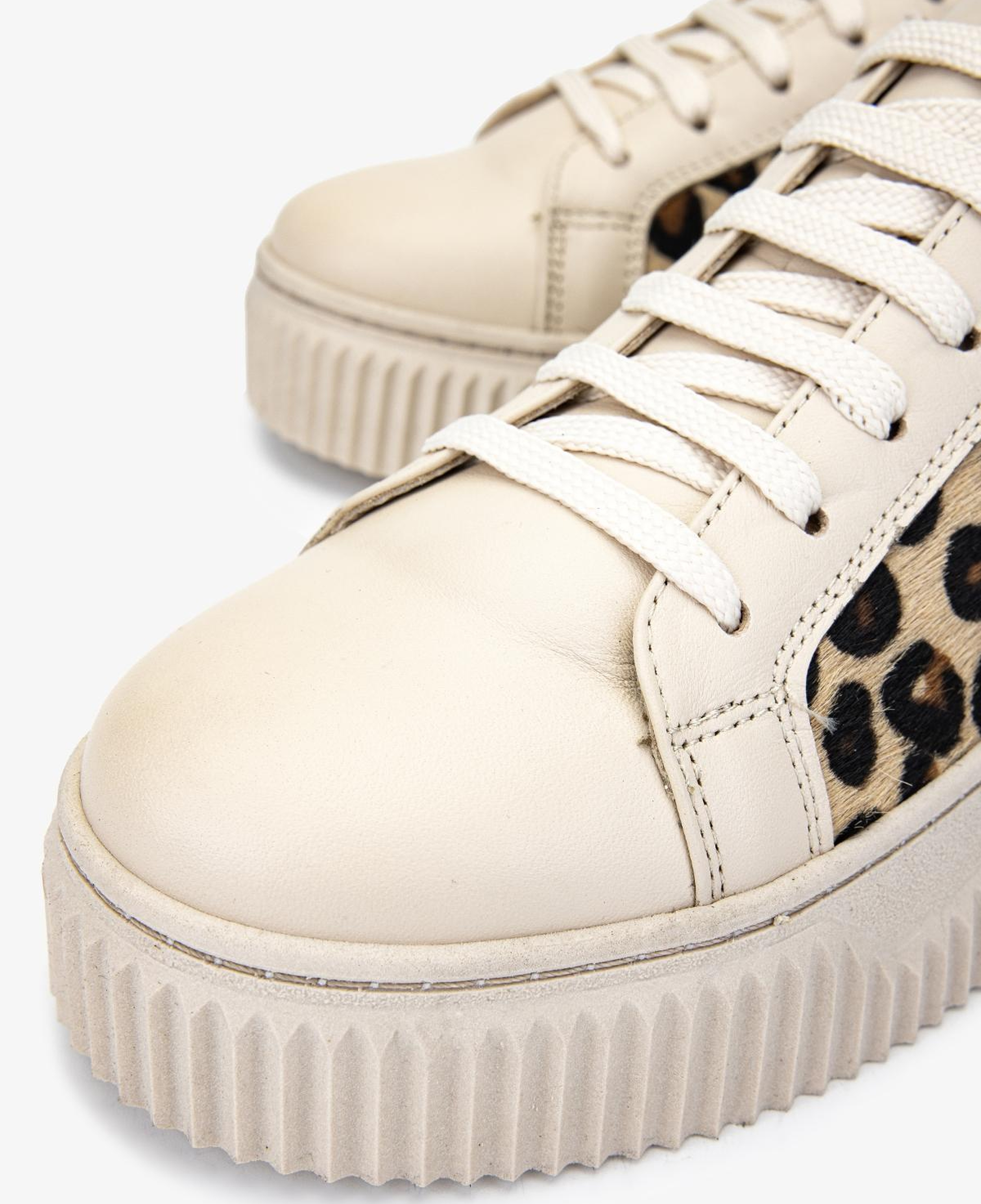 Valmenti Kadın Hakiki Deri Bej Sneakers & Spor Ayakkabı