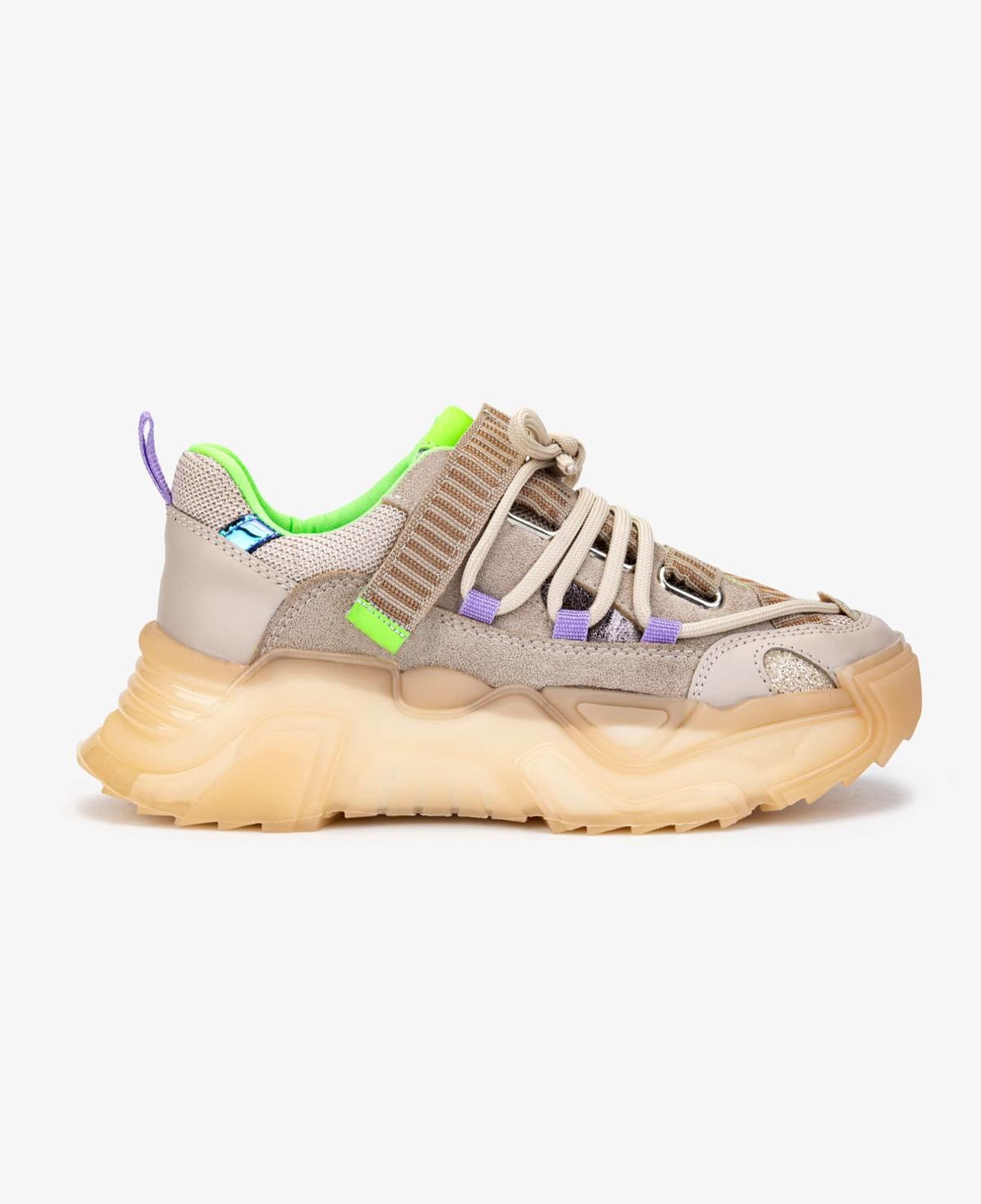 Valmenti Kadın Deri & Tekstil Bej Sneakers & Spor Ayakkabı