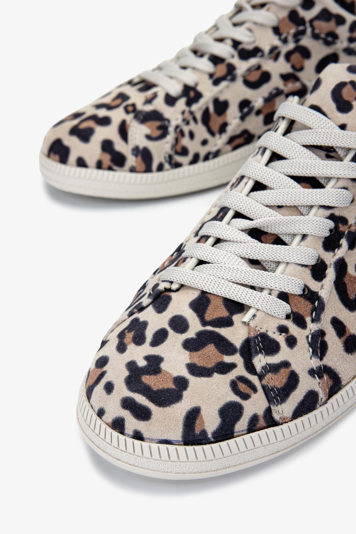 Valmenti Kadın Hakiki Deri Leopar Sneakers & Spor Ayakkabı