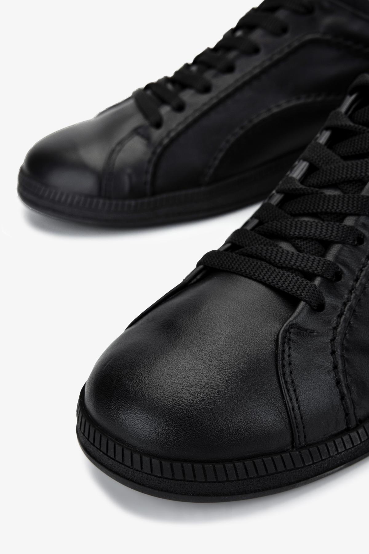 Valmenti Kadın Hakiki Deri Siyah Sneakers & Spor Ayakkabı