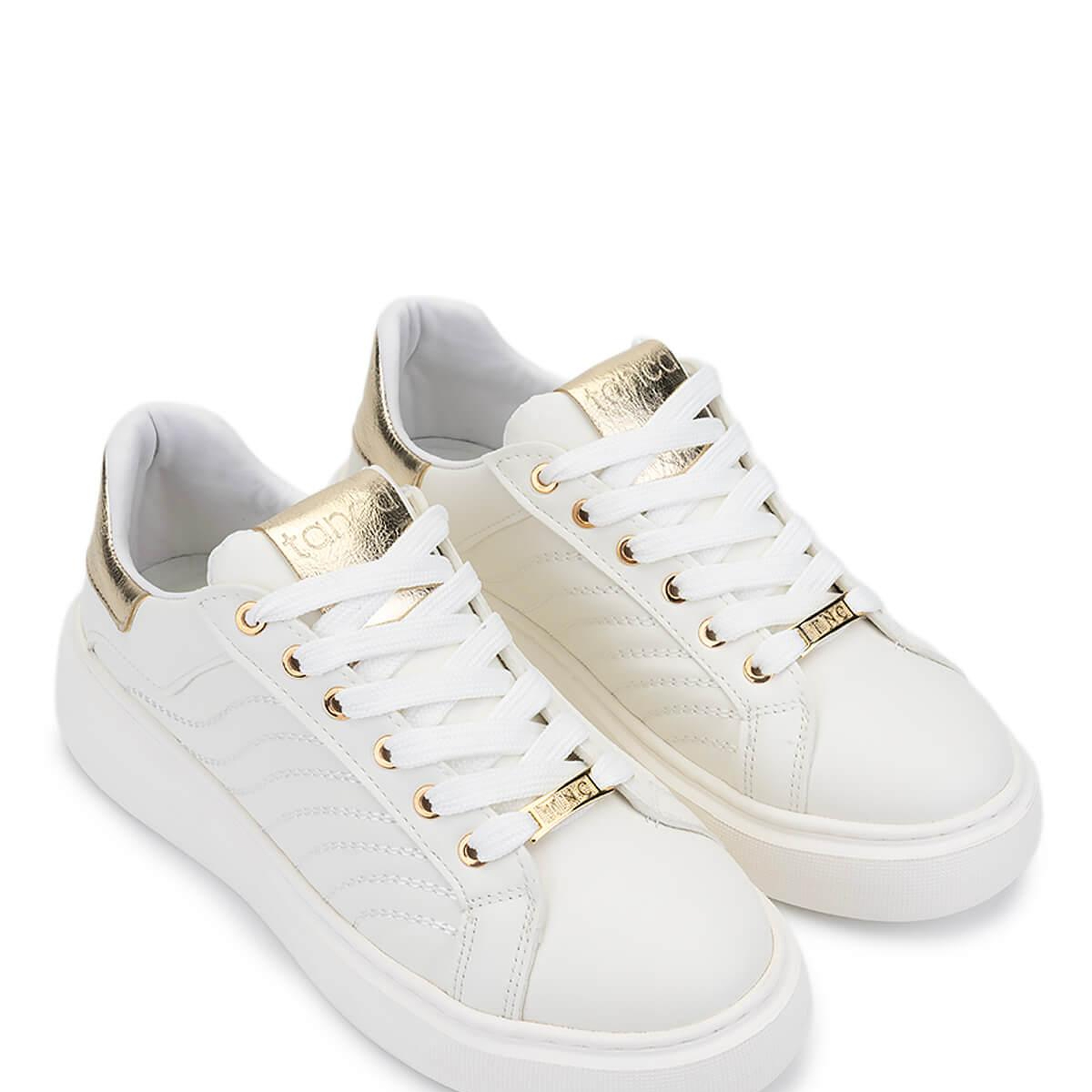 Tamer Tanca Kadın Suni Deri  Beyaz Sneakers & Spor Ayakkabı