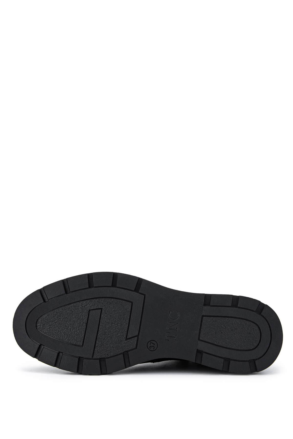 Tamer Tanca Kadın Hakiki Deri Siyah Deri Casual Bot